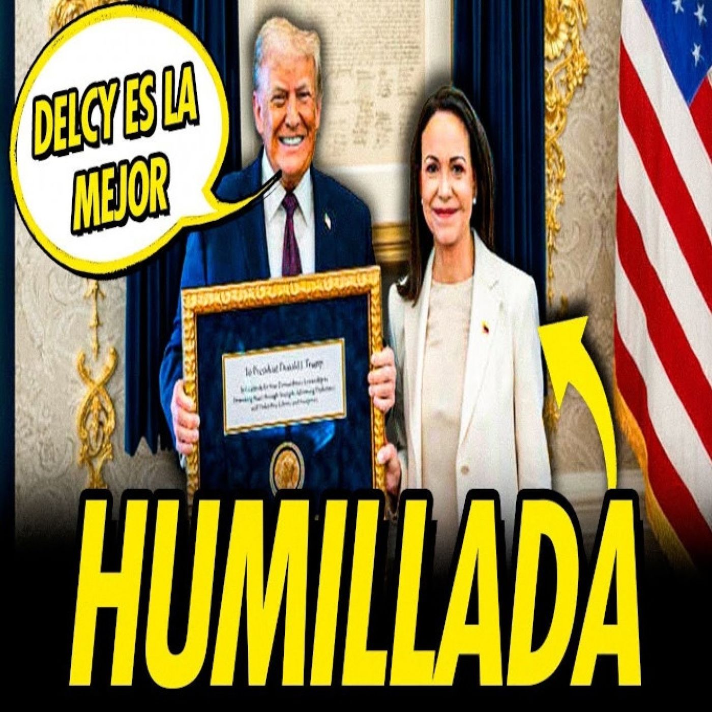 HUMILLACIÓN HISTÓRICA DE TRUMP A MARÍA CORINA MACHADO AL ENTREGARLE EL NOBEL episode artwork