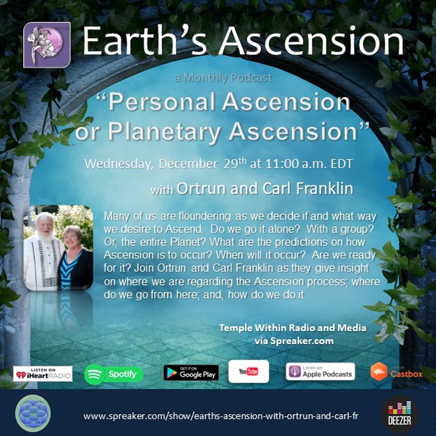 Earth\'s Ascension with Ortrun and Carl Franklin