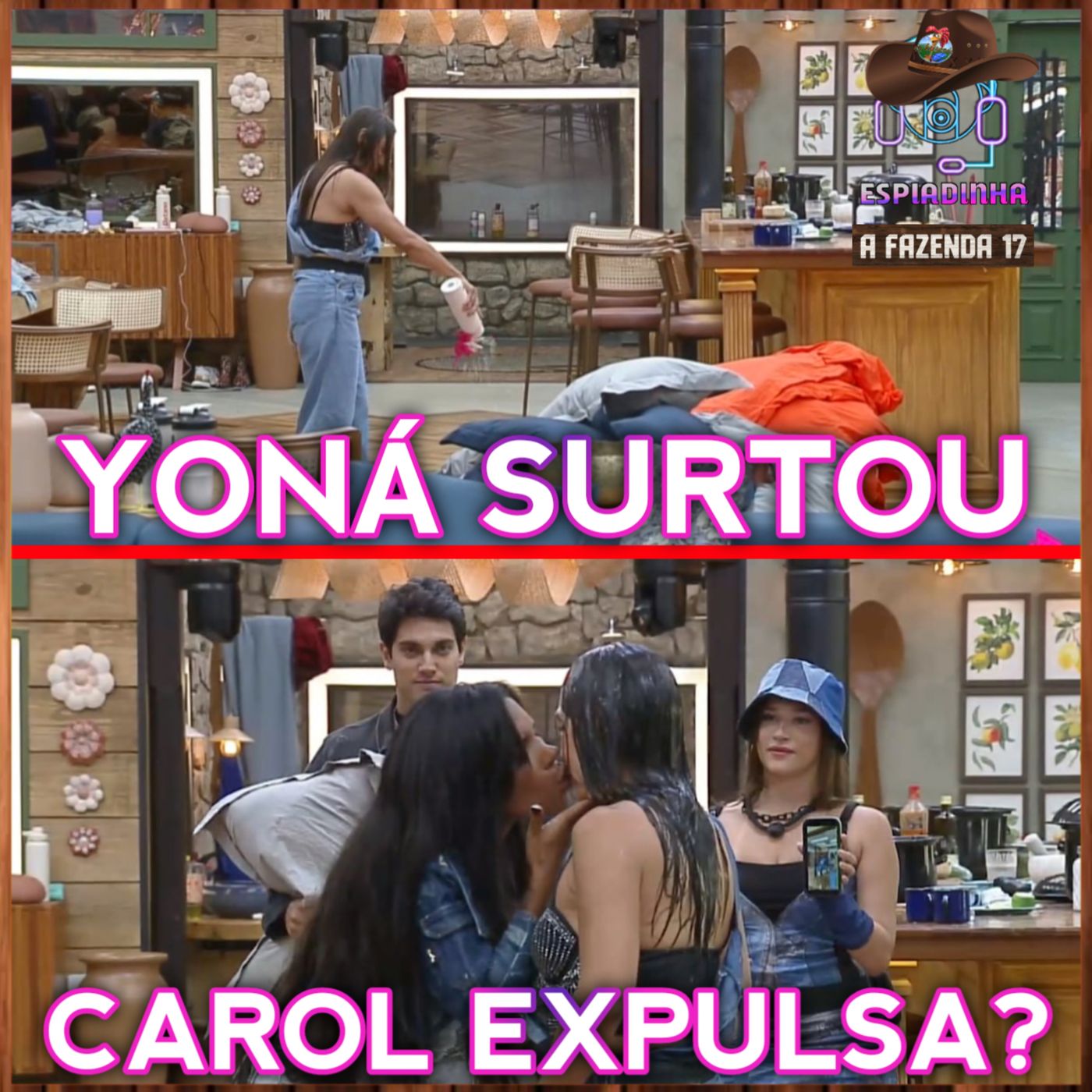 CAROL VAI SER EXPULSA? + YONÁ SURTOU E JOGA ÁGUA NOS EDREDONS! | A Fazenda 17