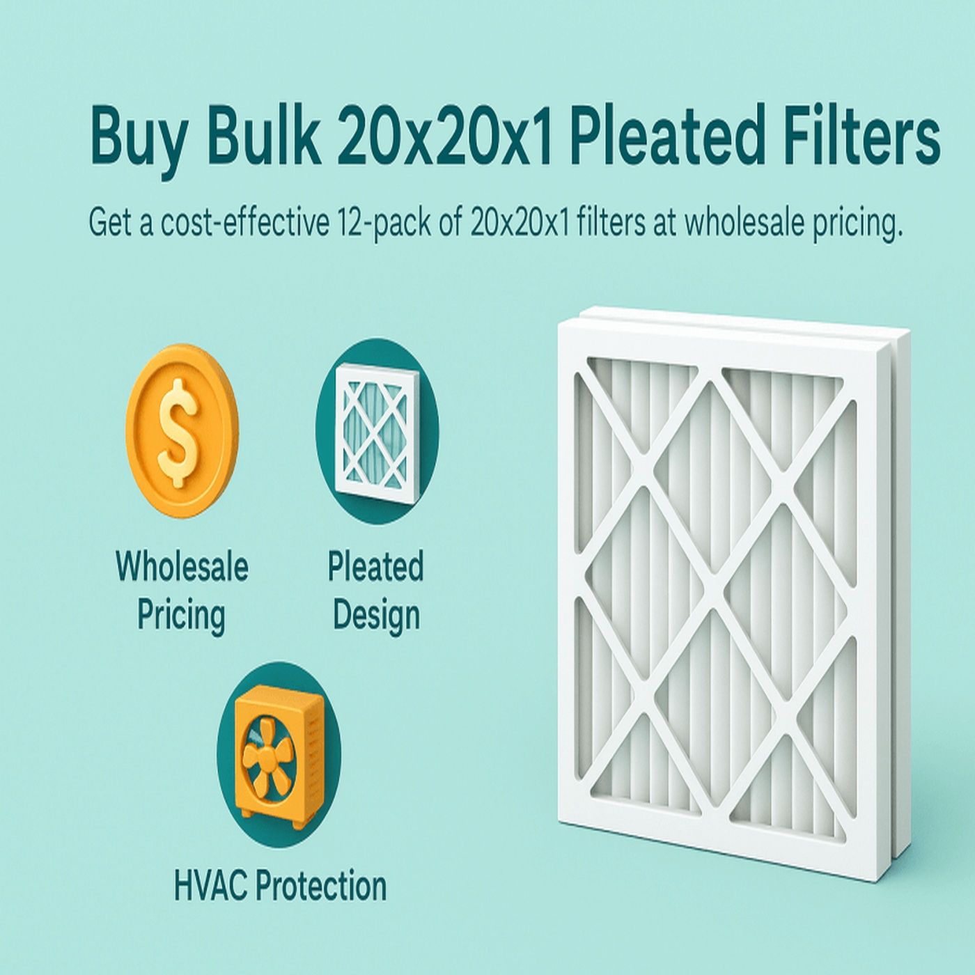 Buy Bulk 20x20x1 Home HVAC Furnace Air Conditioner Filters — Best Cheap Pleated 12-Pack Available at Wholesale Price episode artwork