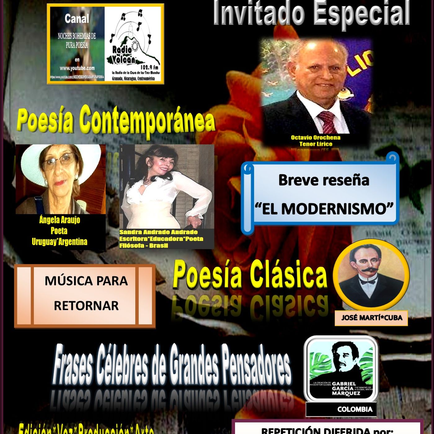 Literatura*Poesía*Música -Ópera con el tenor lírico nicaragüense, Octavio Orochena*Cultura episode artwork