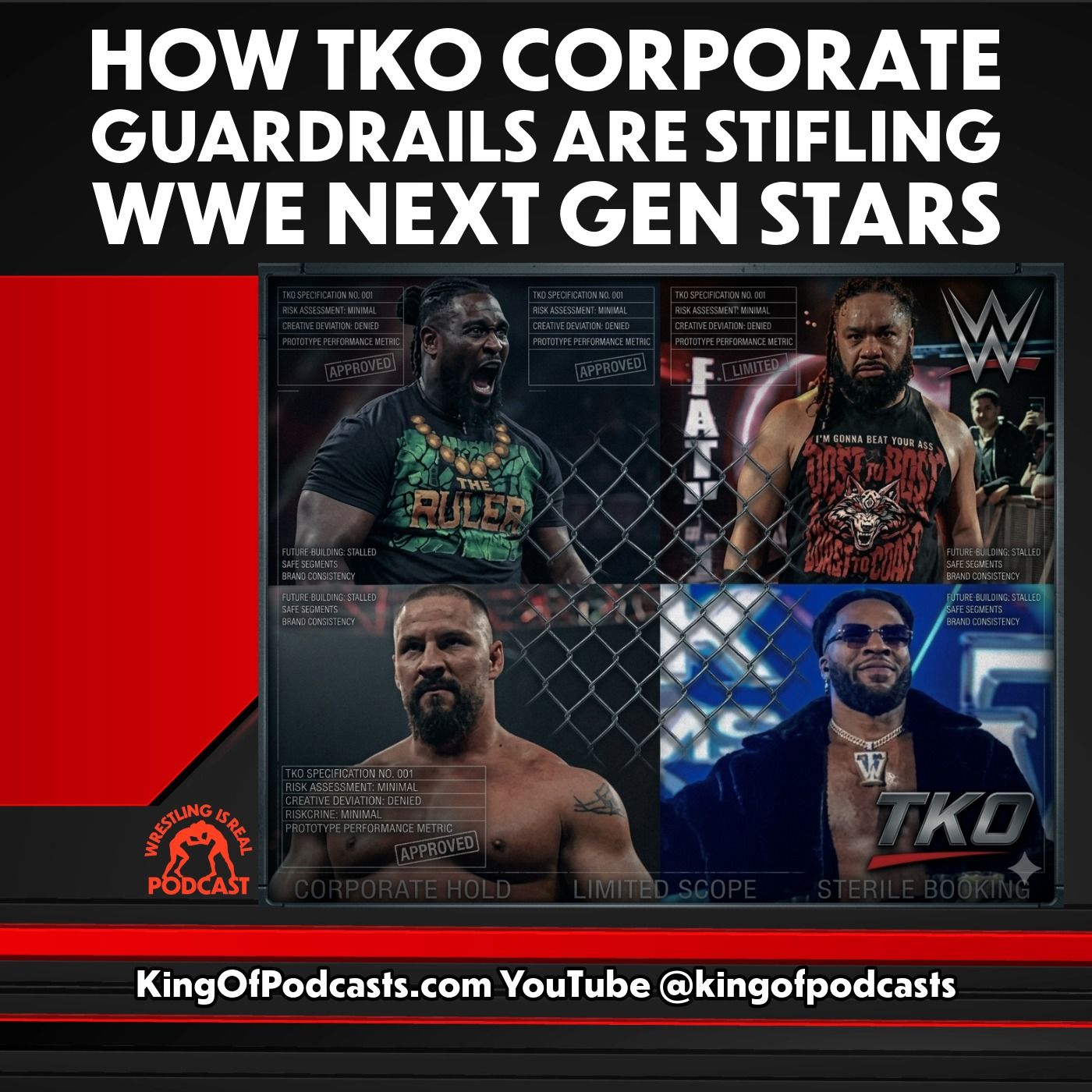 How TKO Corporate Guardrails Are Stifling WWE Next Gen Stars — Wrestling Is Real Wrestling Podcast cover