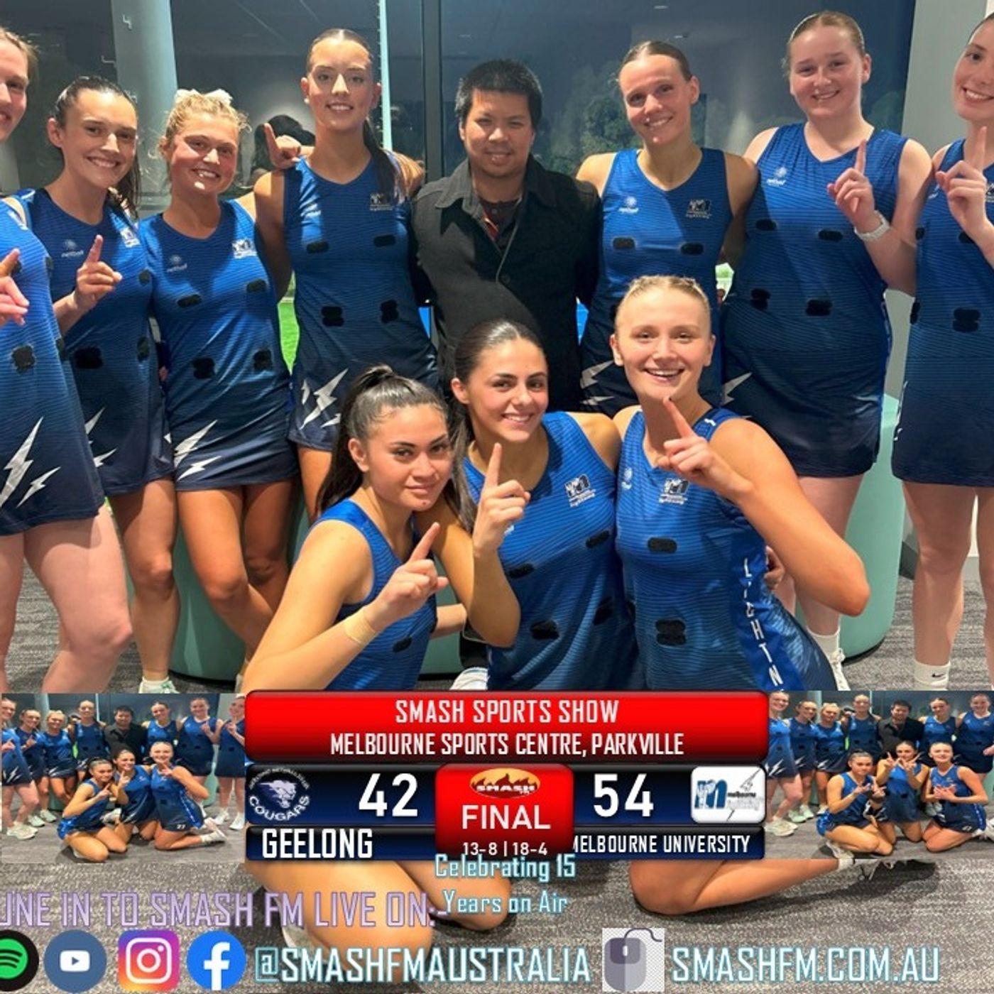 SSS15THYR: Melbourne University Lightning VNL25 23s Premiership Post Game Interviews 130825