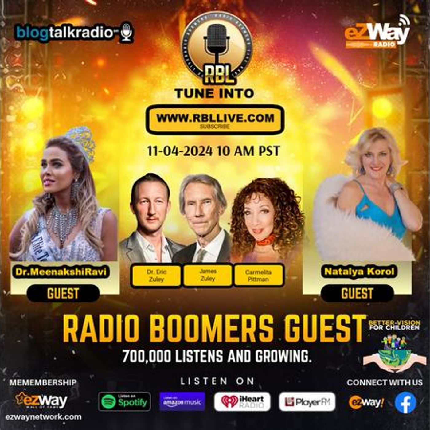 RBL-RADIO BOOMERS LIVE EP S9 EP 232:  Dr.MeenakshiRavi /  Natalya Korol episode artwork