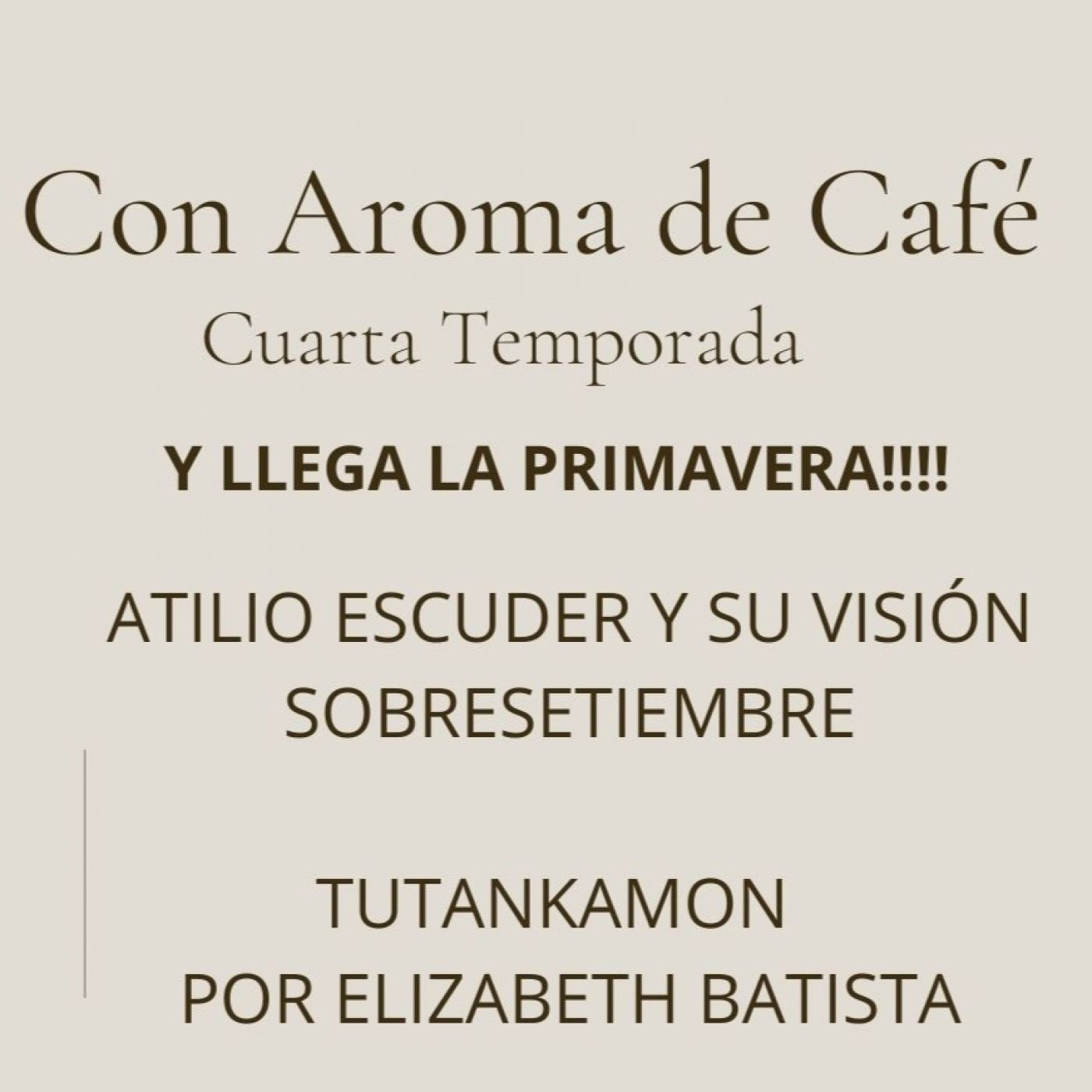 Con Aroma de Café