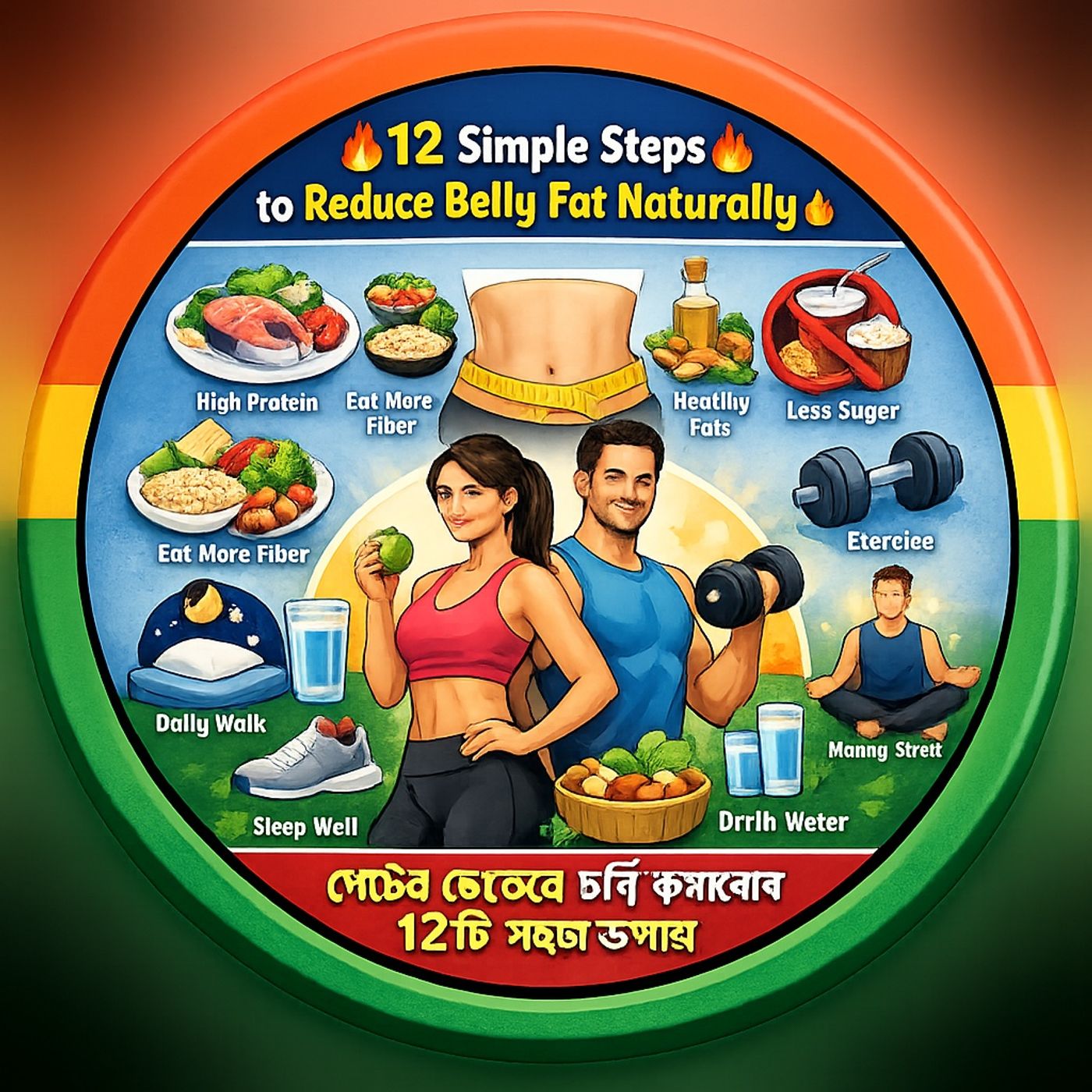 EP-292|The Complete Guide to Reducing Belly Fat Naturally | প্রাকৃতিকভাবে পেটের চর্বি কমানোর সম্পূর্ণ গাইড| wellness podcast episode artwork