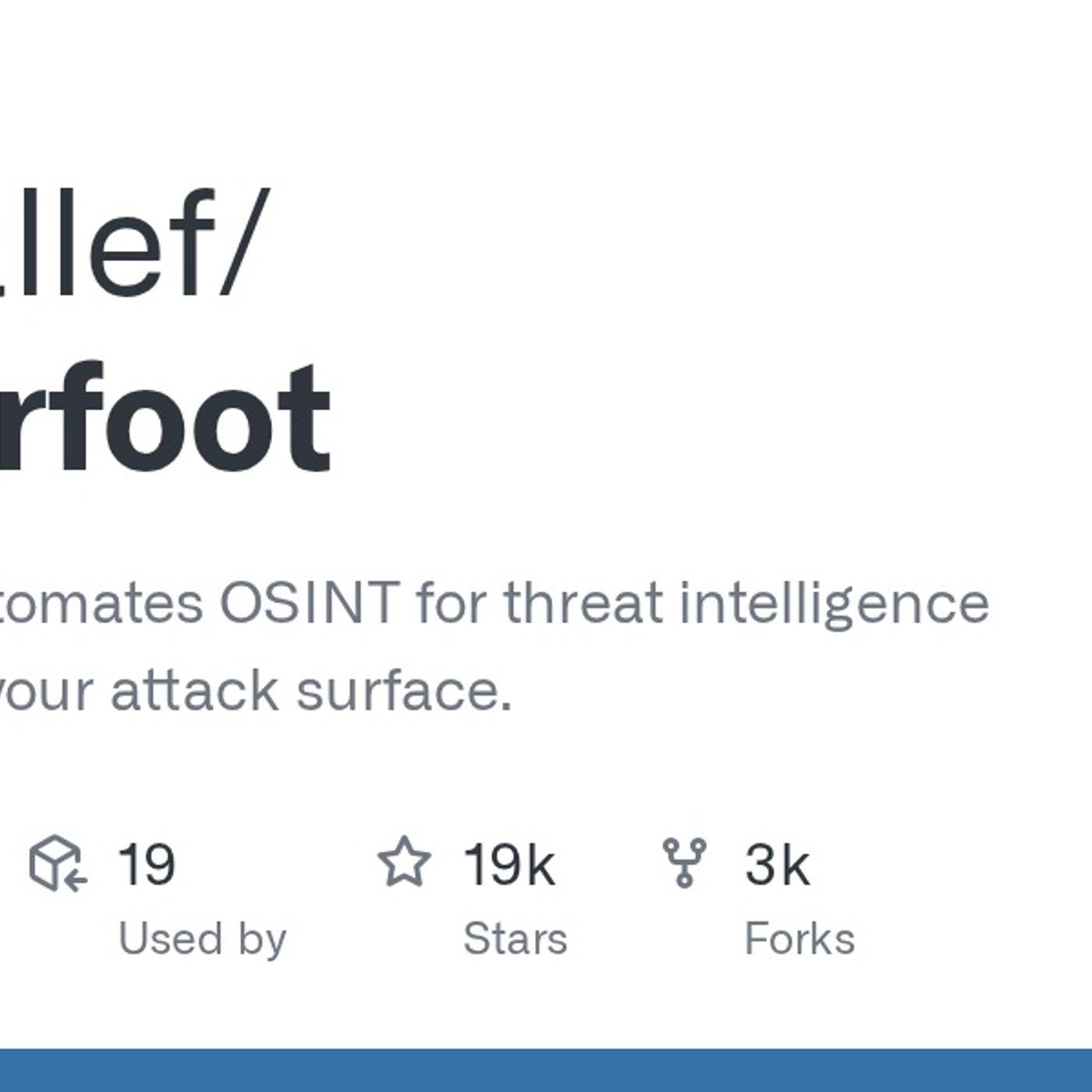 GitHub - smicallef/spiderfoot: SpiderFoot automates OSINT for threat intelligence and mapping your attack surface. episode artwork