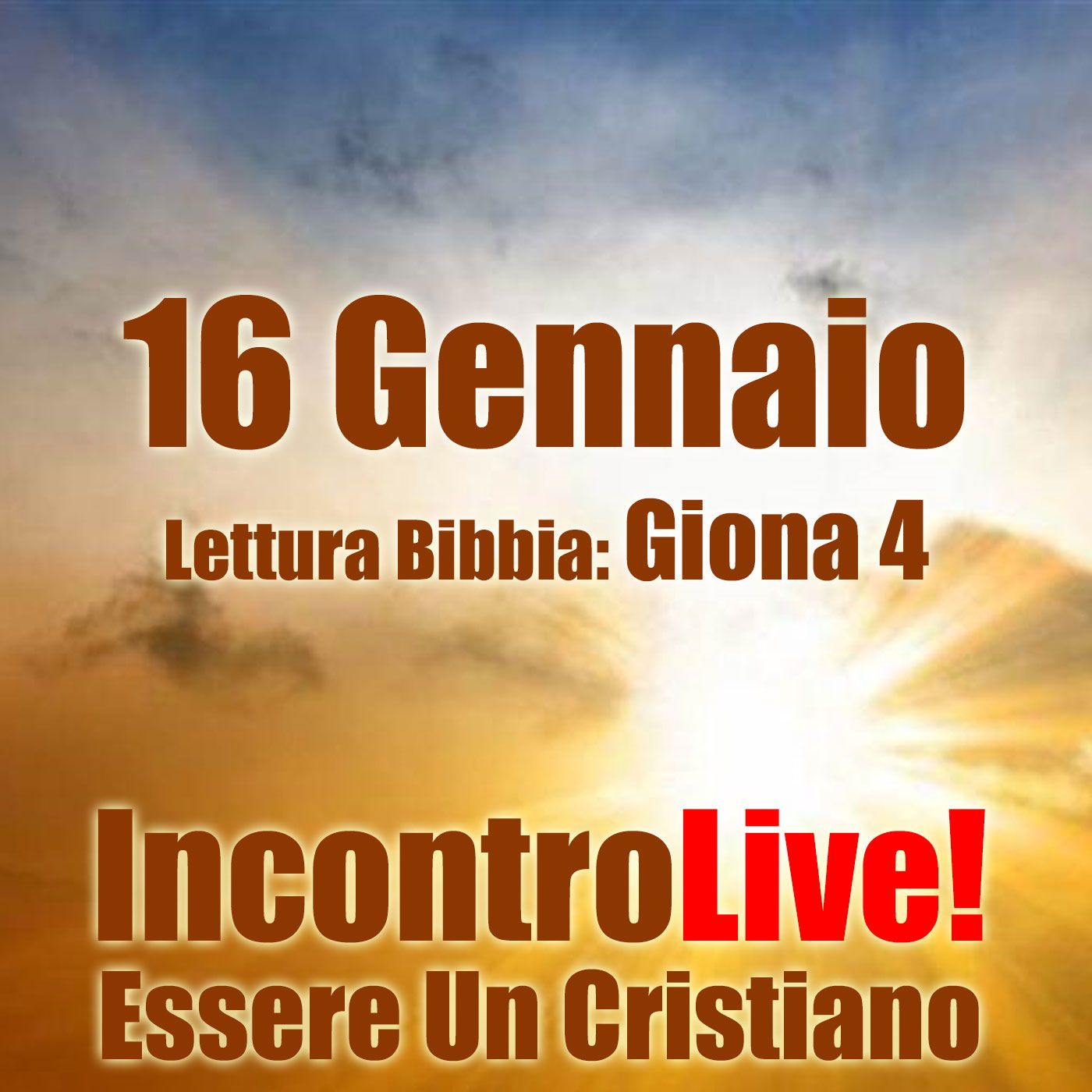 Incontro Live! Essere Un Cristiano