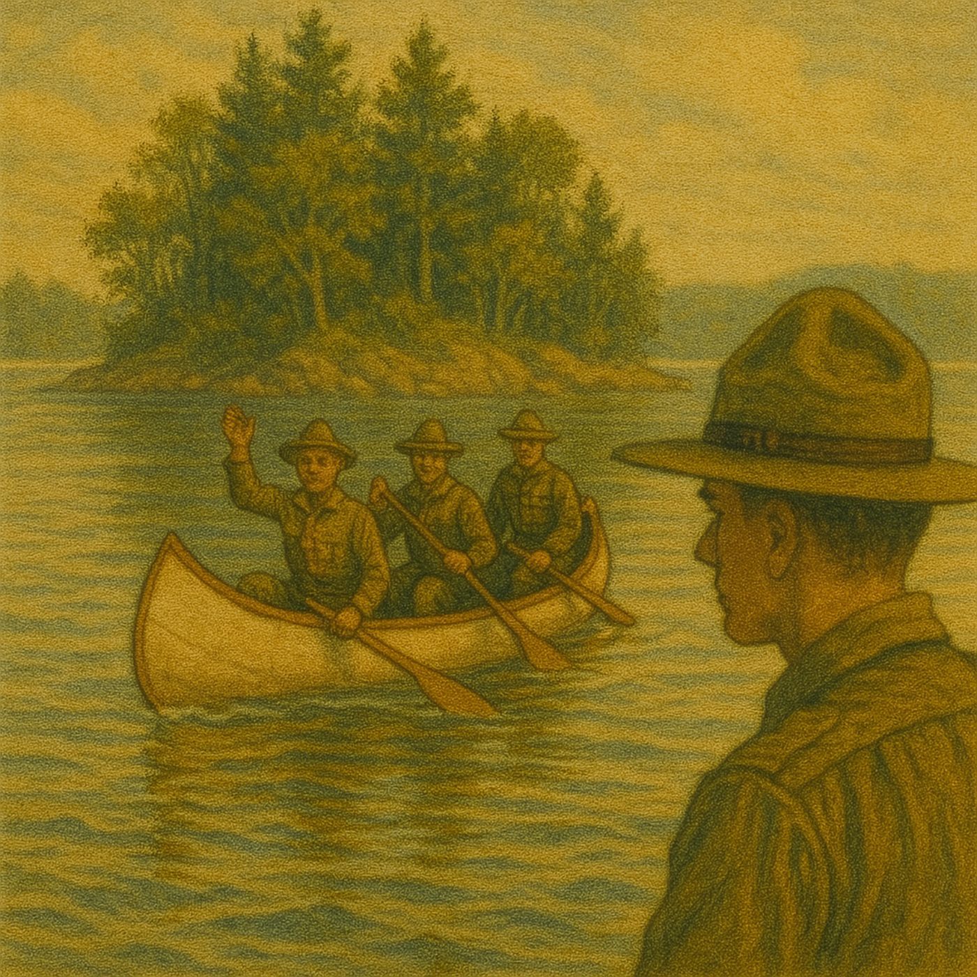 Boy Scouts on Sturgeon Island