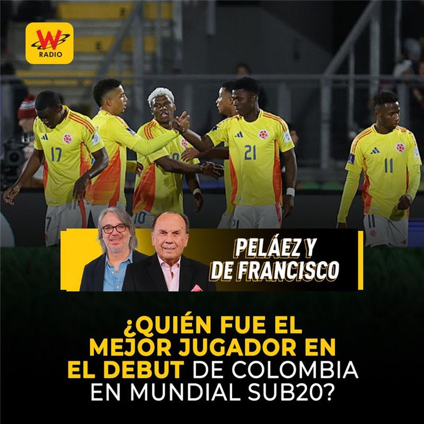 ¿Quién fue el mejor jugador en el debut de Colombia en Mundial Sub20?