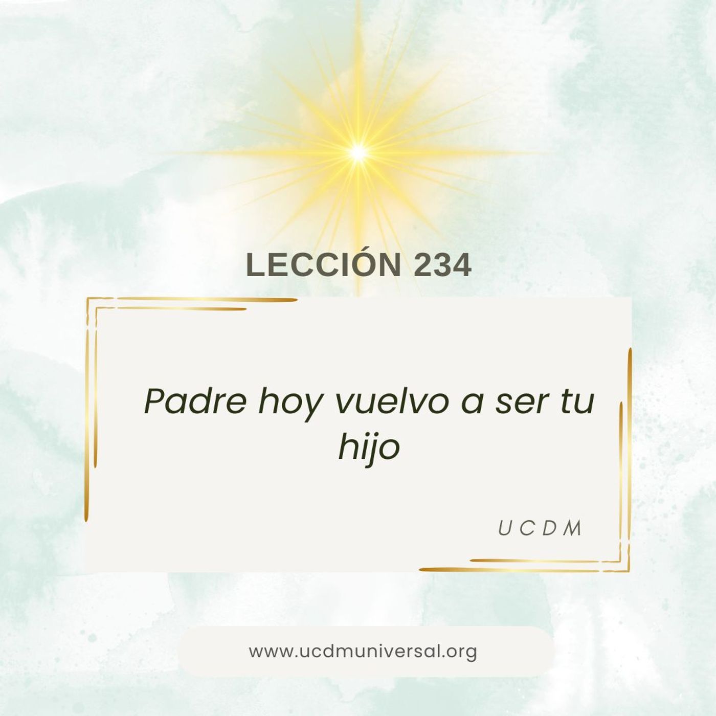 UCDM Universal LECCIÓN DEL DÍA