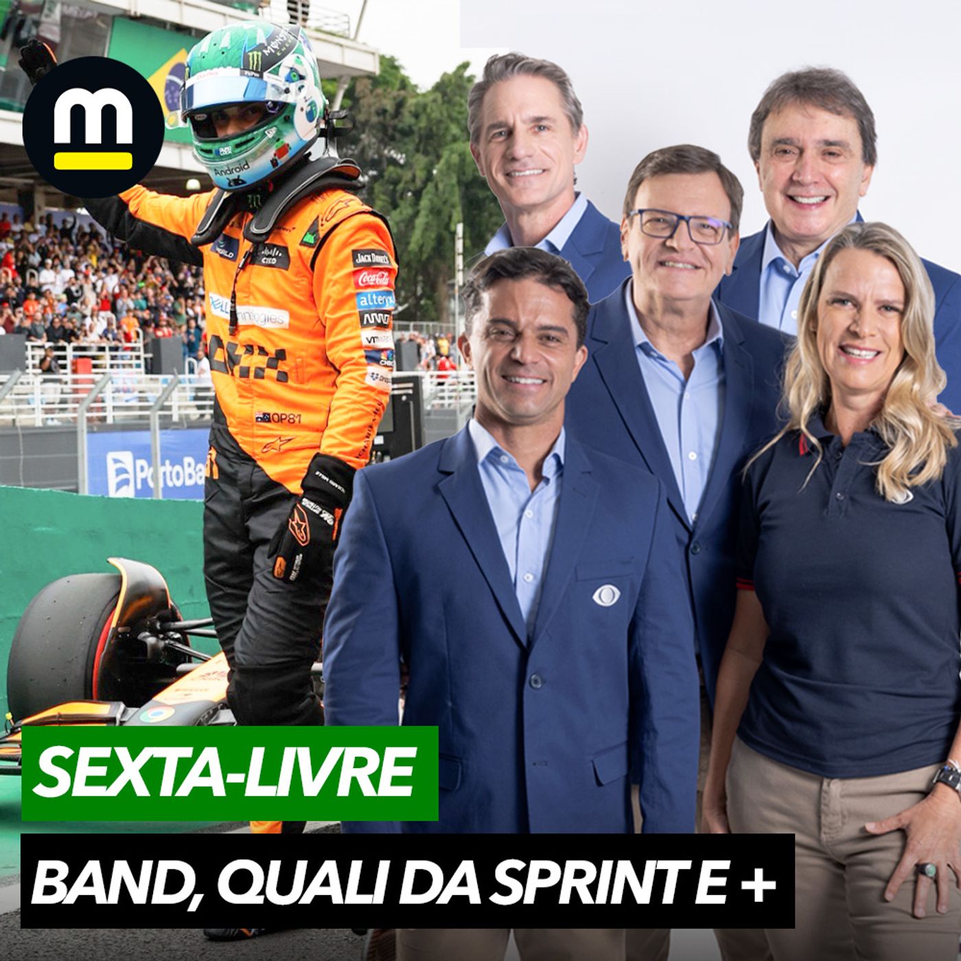 Piastri rouba cena e é Pole Sprint em SP! Norris na frente de Max e bastidores do fico da F1 na Band episode artwork
