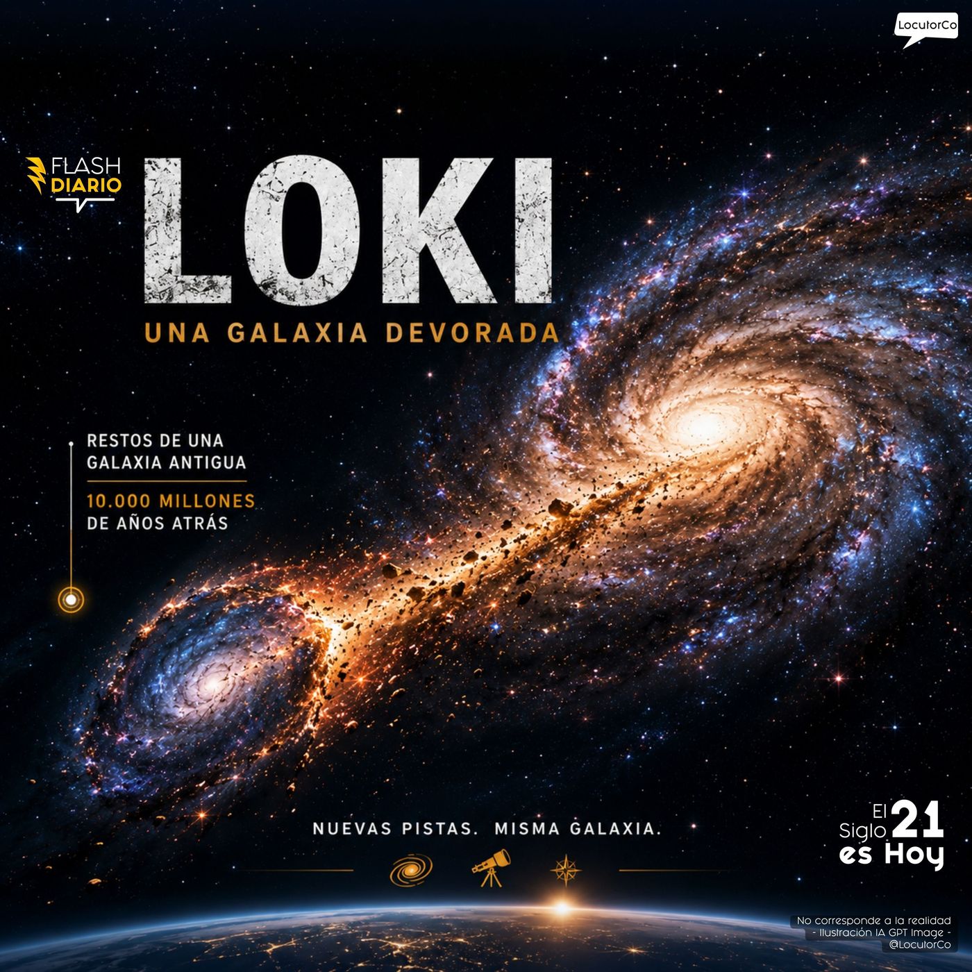 La galaxia Loki