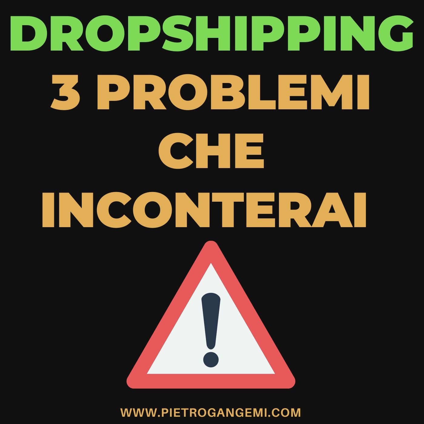 DROPSHIPPING 3 PROBLEMI CHE INCONTERAI - SHOPIFY WOOCOMMERCE ECOMMERCE