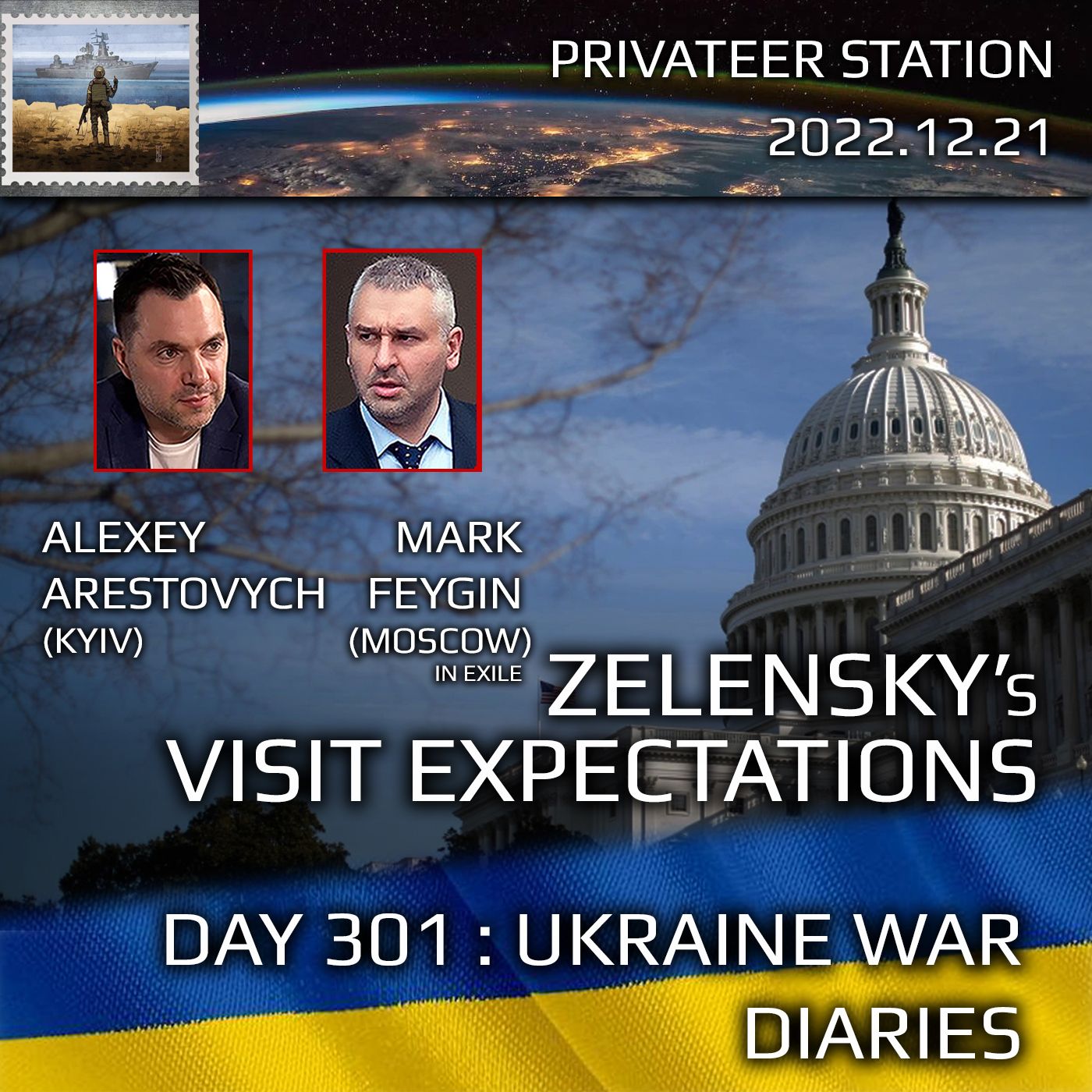 cover of episode War Day 301: Ukraine War Chronicles with Alexey Arestovych & Mark Feygin