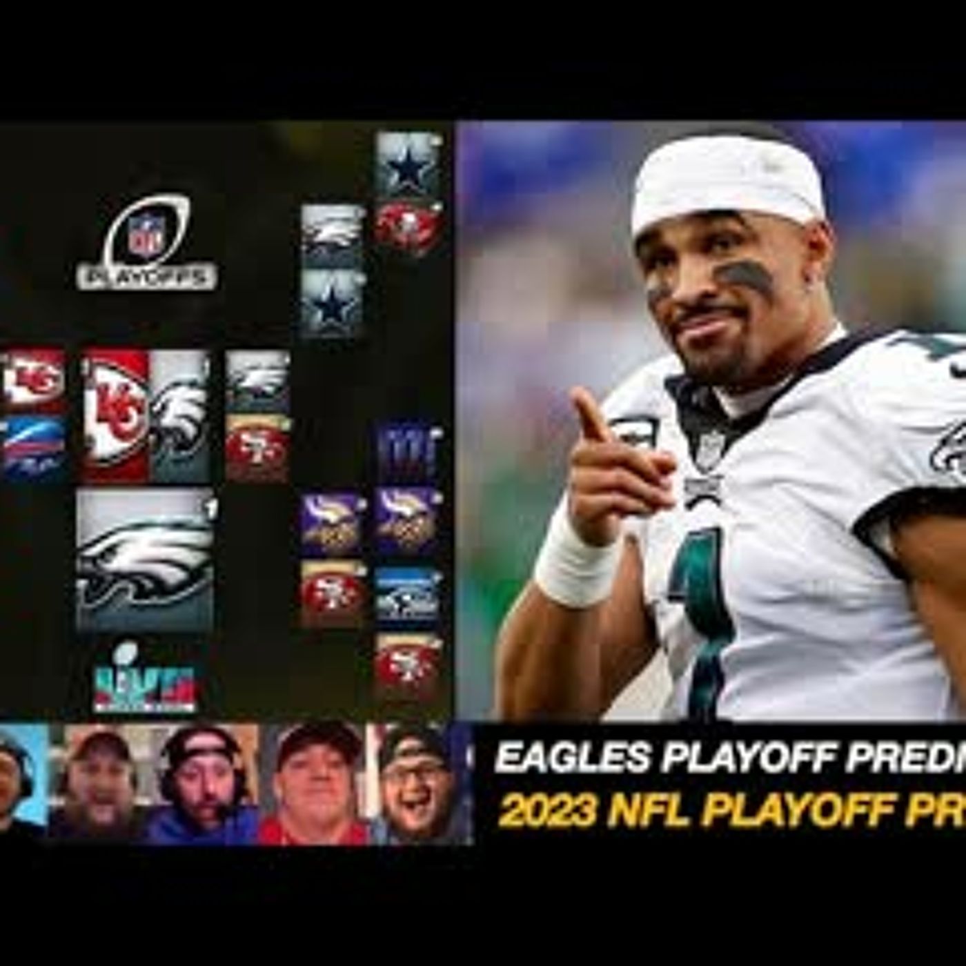 Eagles 2023 Playoff PREVIEW + PREDICTIONS | Philadelphia Eagles + NFL Playoffs | NFC & AFC Picks episode artwork