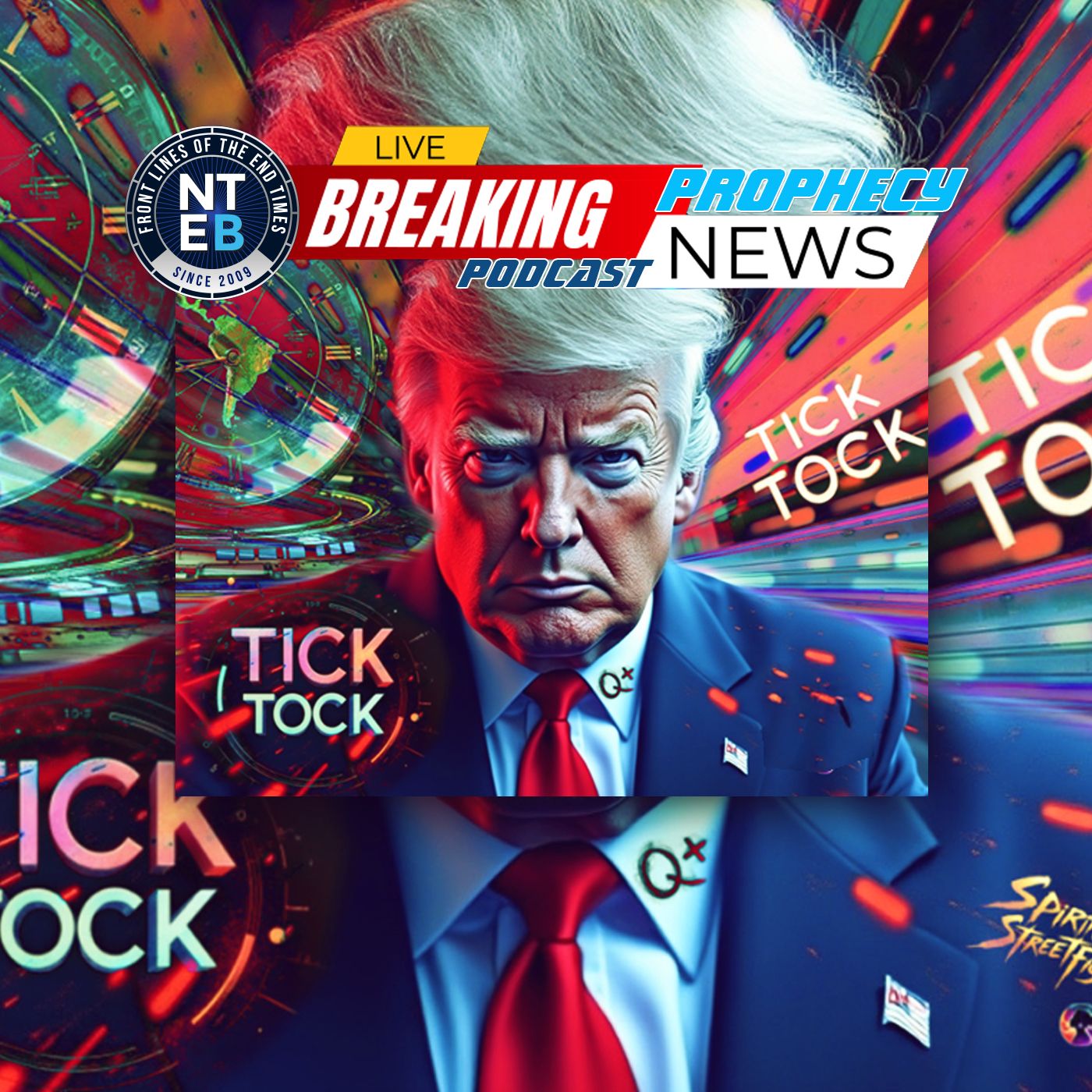 Trump Casts Himself As Apocalyptic Warrior in QAnon Artwork As America Inches Closer to Disaster episode artwork