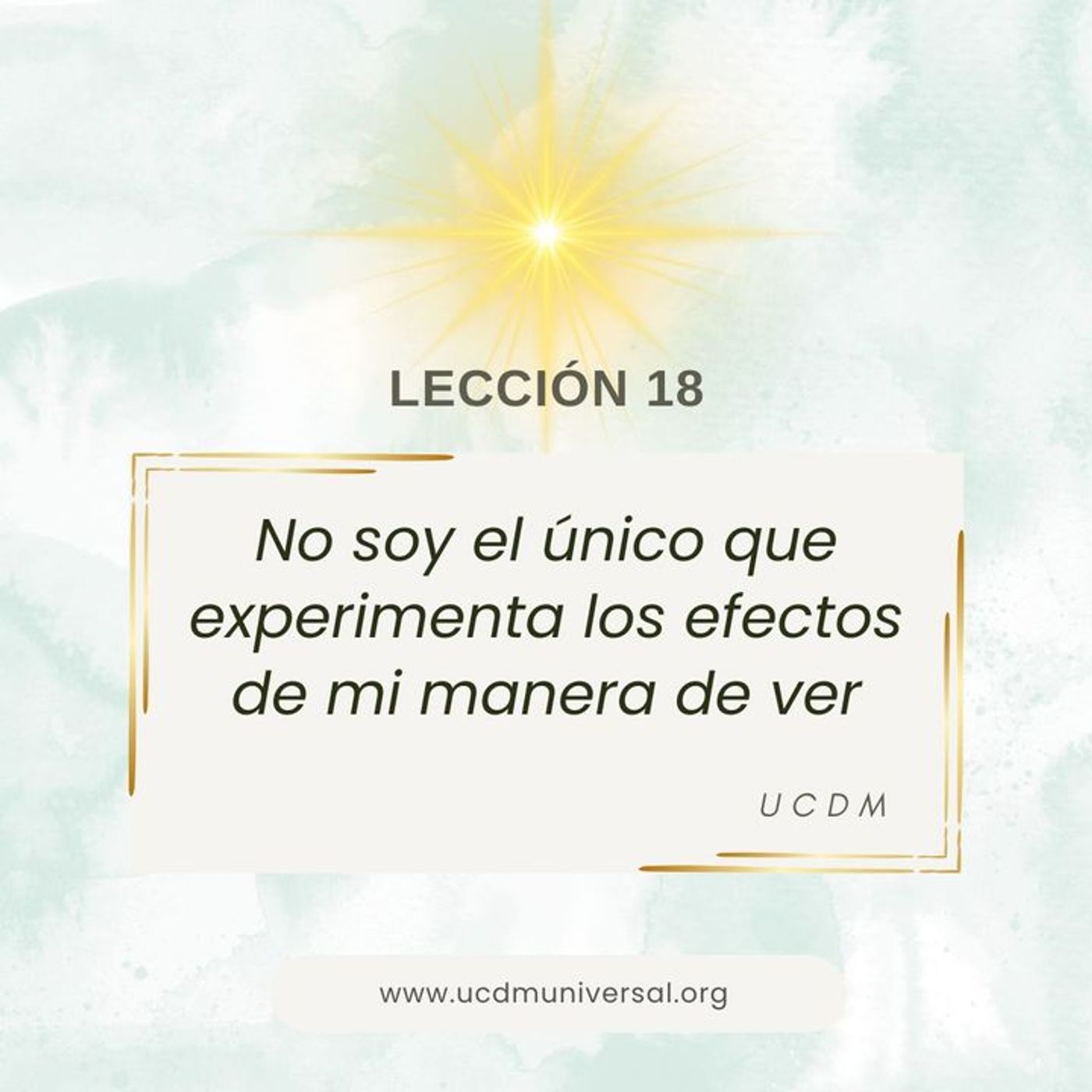 UCDM Universal LECCIÓN DEL DÍA