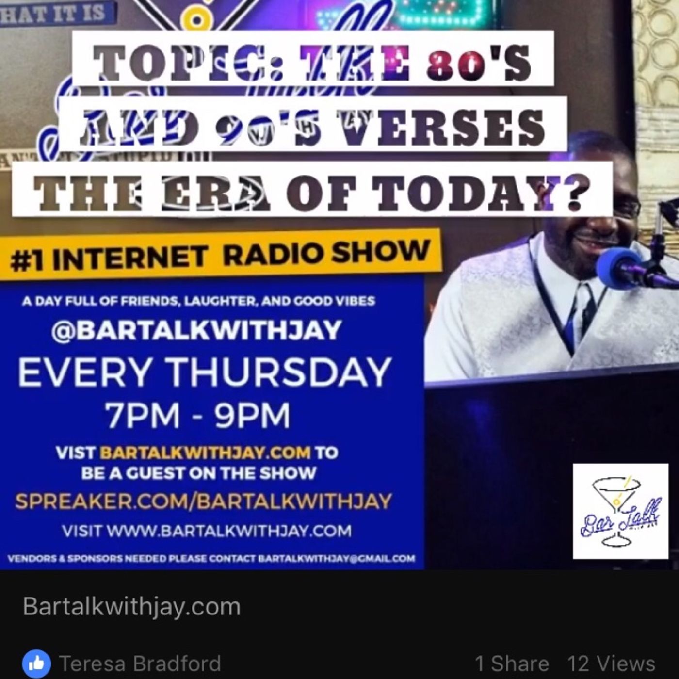 Bar Talk with Jay 10-12-2017 last week show #5