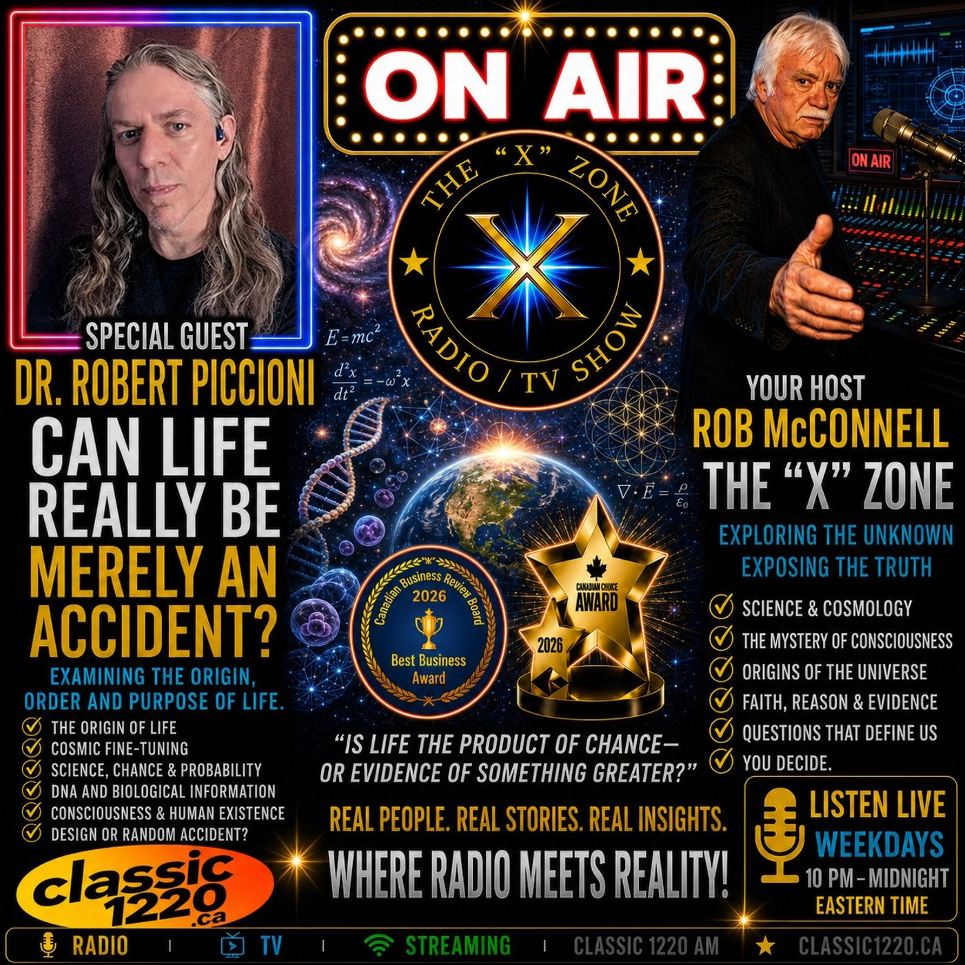 Rob McConnell Interviews - DR. ROBERT PICCIONI - Can Life Really Be Merely An Accident episode artwork