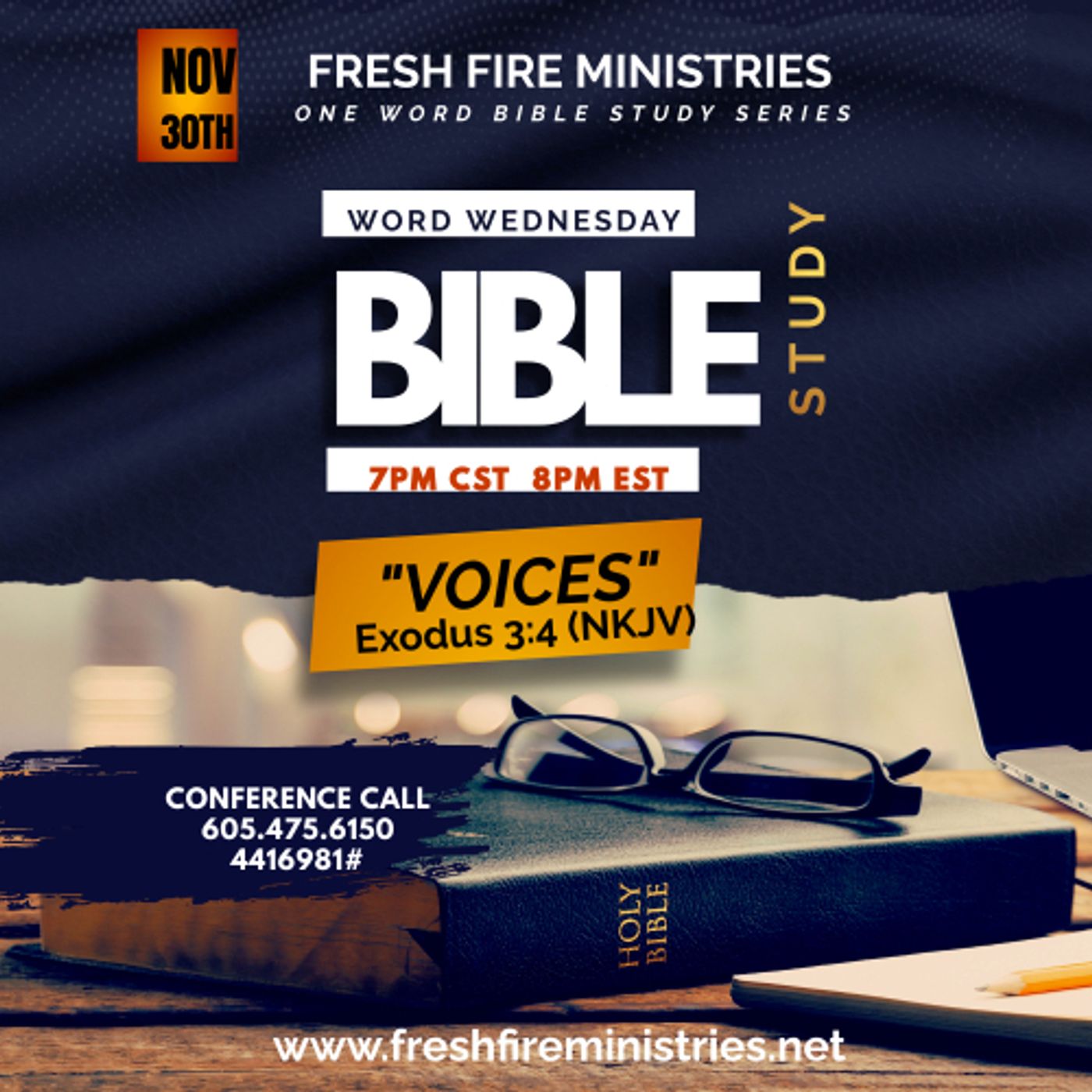 One Word Bible Study Series "Voices" Exodus 3:4 (NKJV) episode artwork
