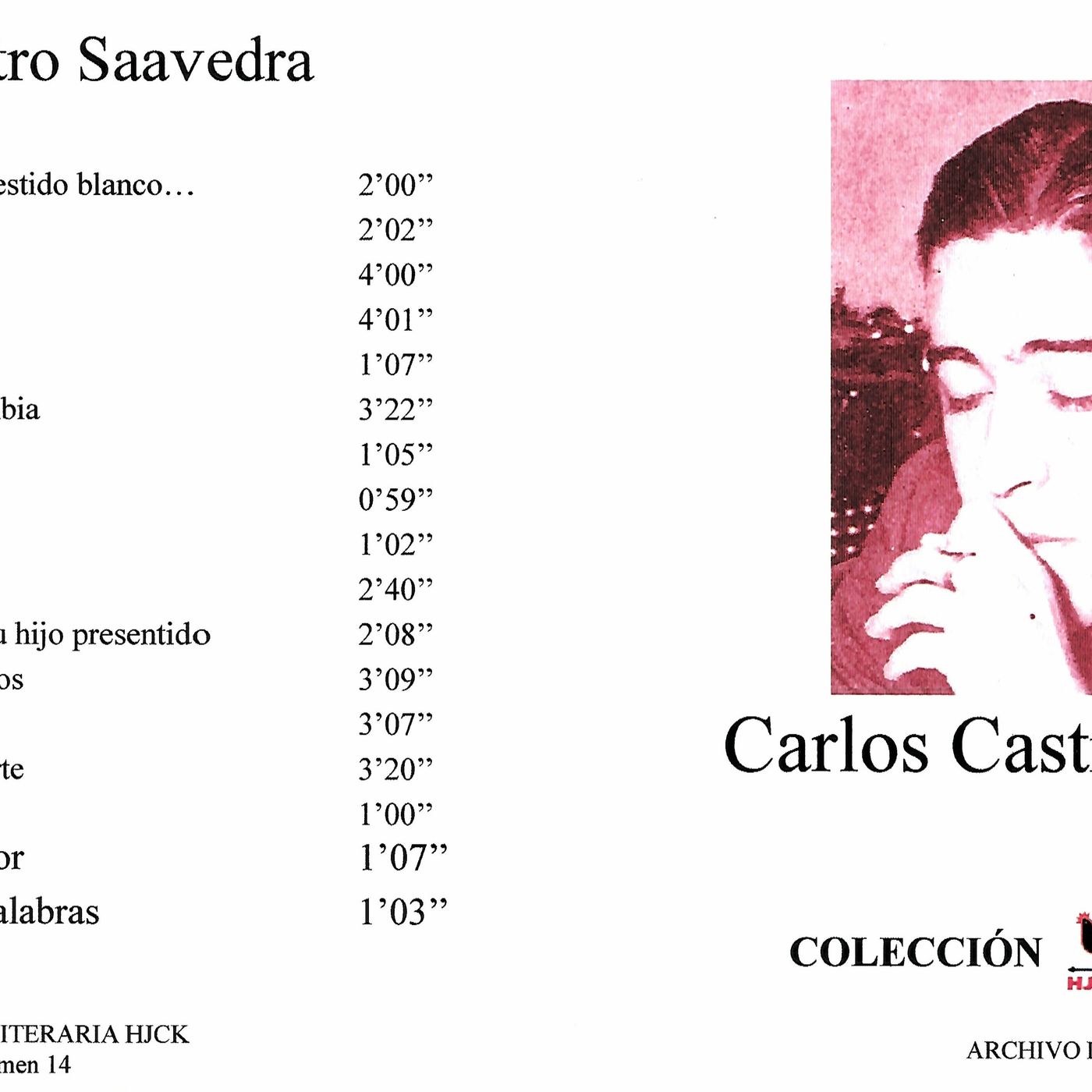 H-1963-05-00 - CL0014-17-  HJCK - Castro Saavedra, Carlos -  'Volveremos con las palabras' episode artwork