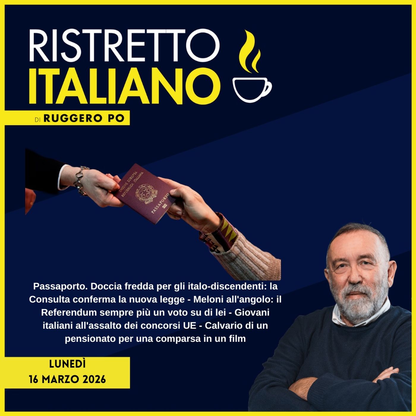 Ristretto Italiano - 16 marzo 2026 episode artwork