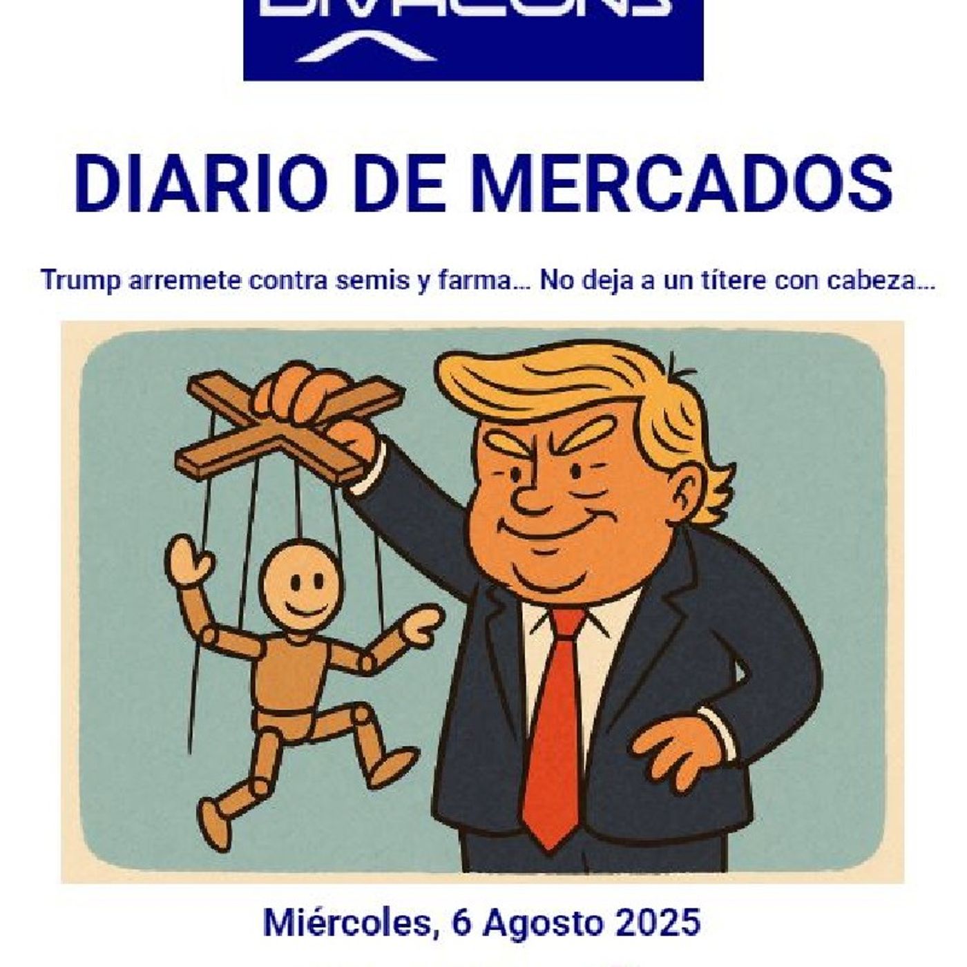 PODCAST en abierto DIARIO DE MERCADOS Miércoles 6 Agosto 2025 episode artwork
