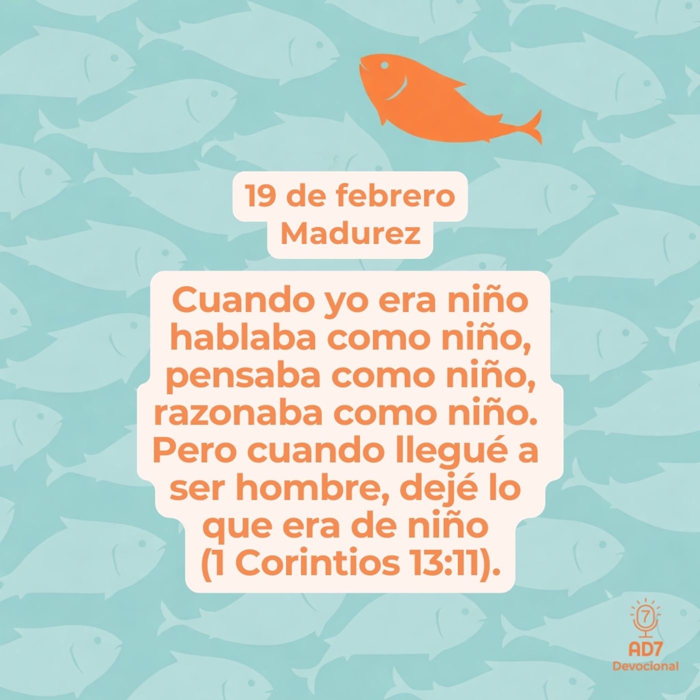 Madurez ~ Devocional de Jóvenes ~ 19 de febrero 2026 Madurez ~ Devocional de Jóvenes ~ 19 de febrero 2026