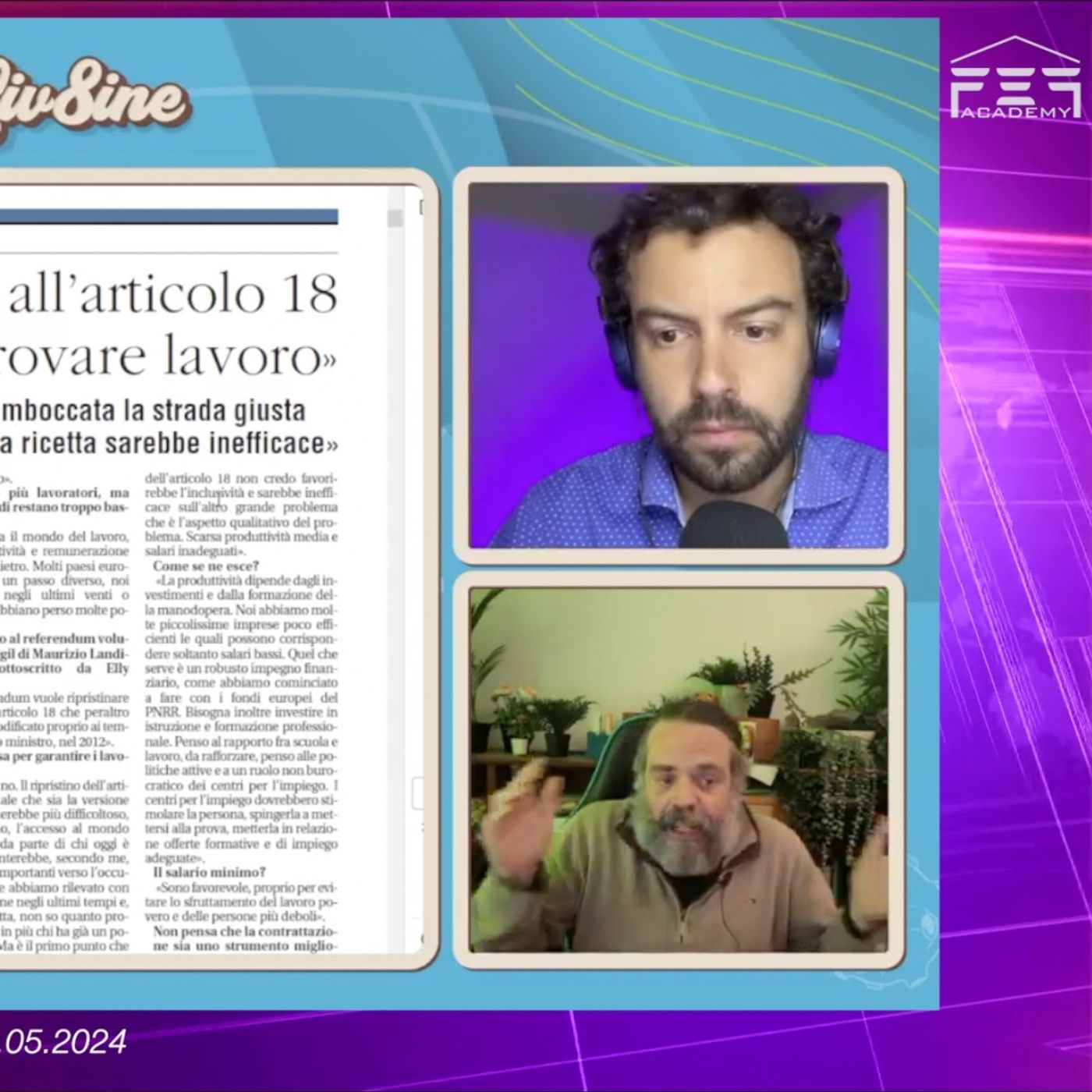 👷‍♂️ L'ARTICOLO 18 BLOCCA LE ASSUNZIONI? - Rassegna Stramba 07/05/2024 episode artwork