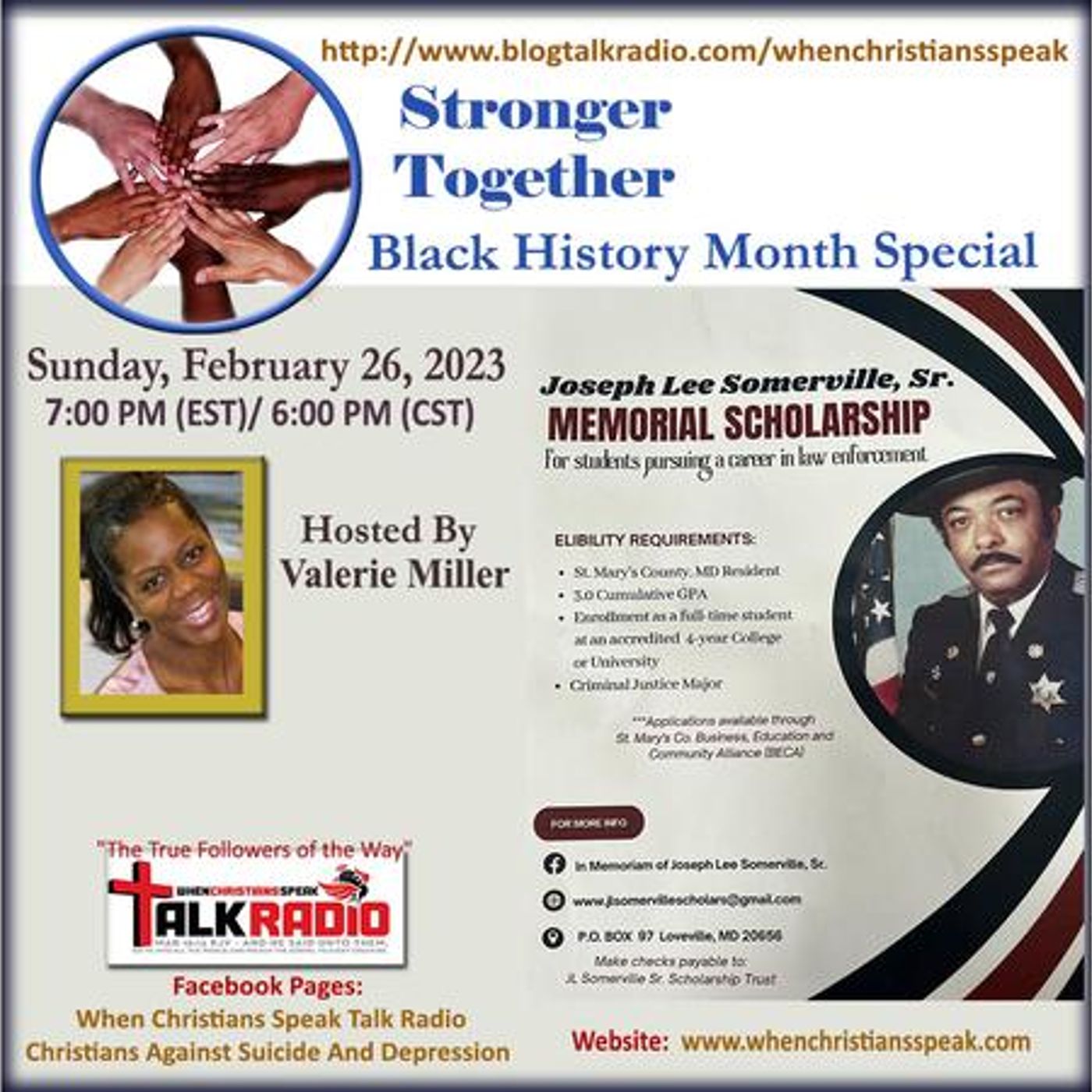 Stronger Together with Valeria Miller: Special Black History Broadcast