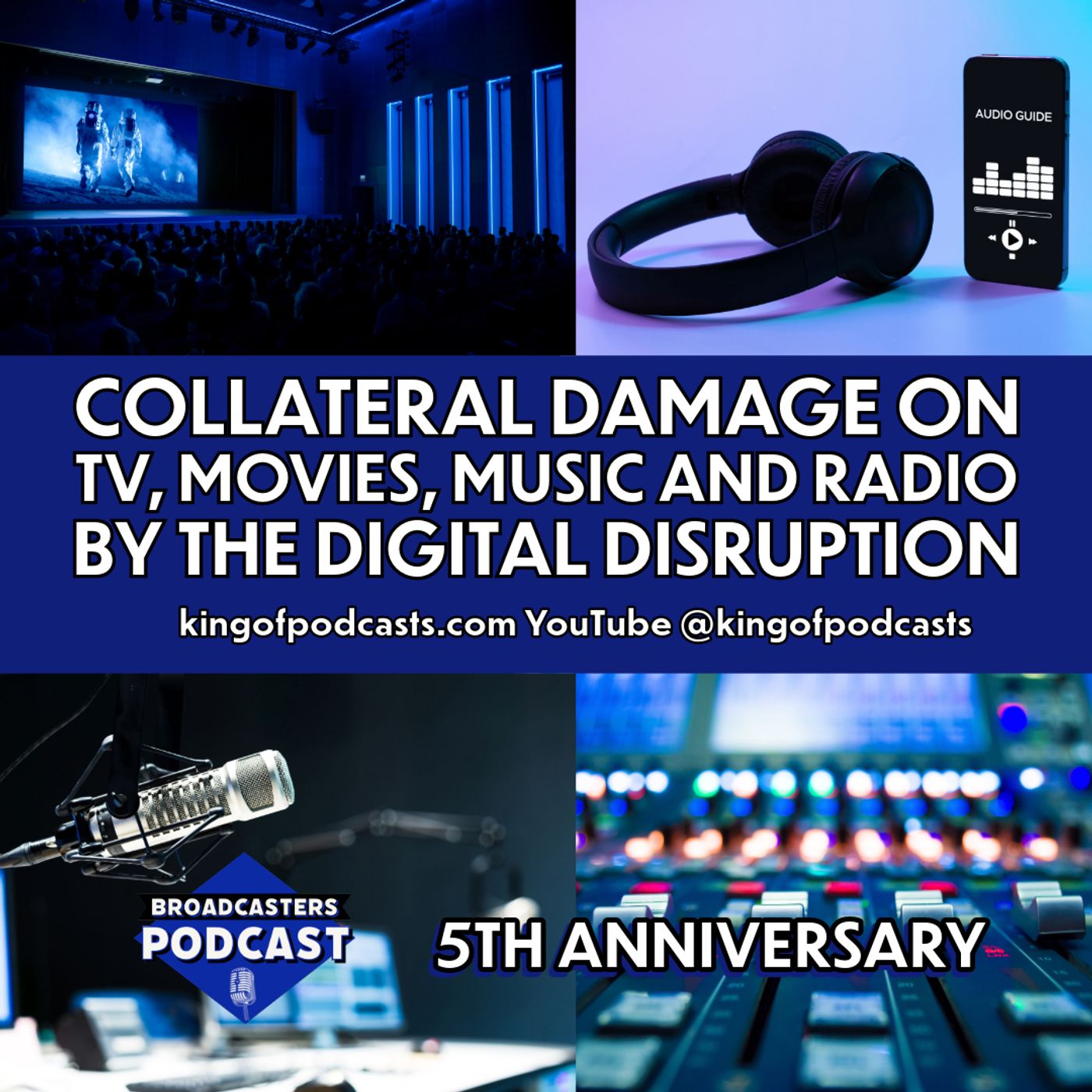 Collateral Damage on TV, Movies, Music and Radio by The Digital Disruption (5th Anniversary)