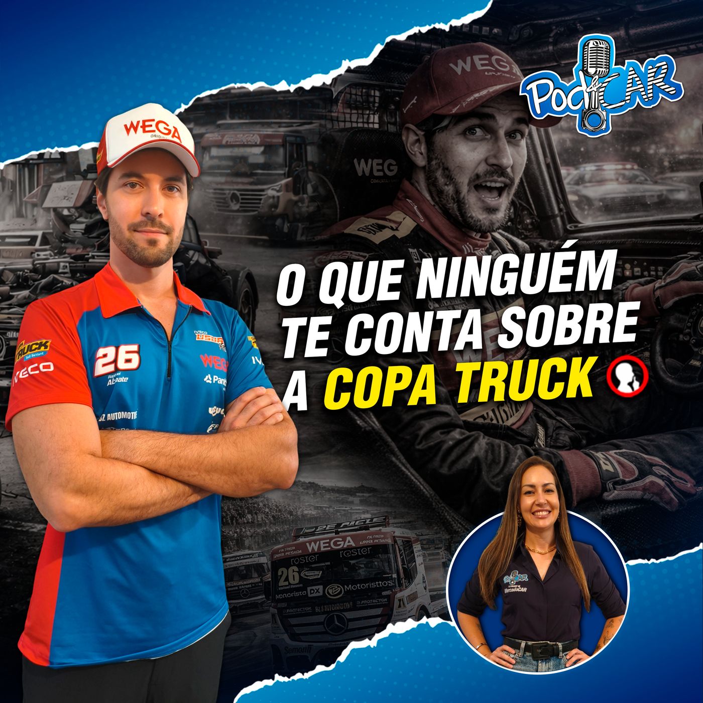 Além da velocidade: preparação, radar e sustentabilidade na Copa Truck | Raphael Abbate – Pod&Car #38 episode artwork
