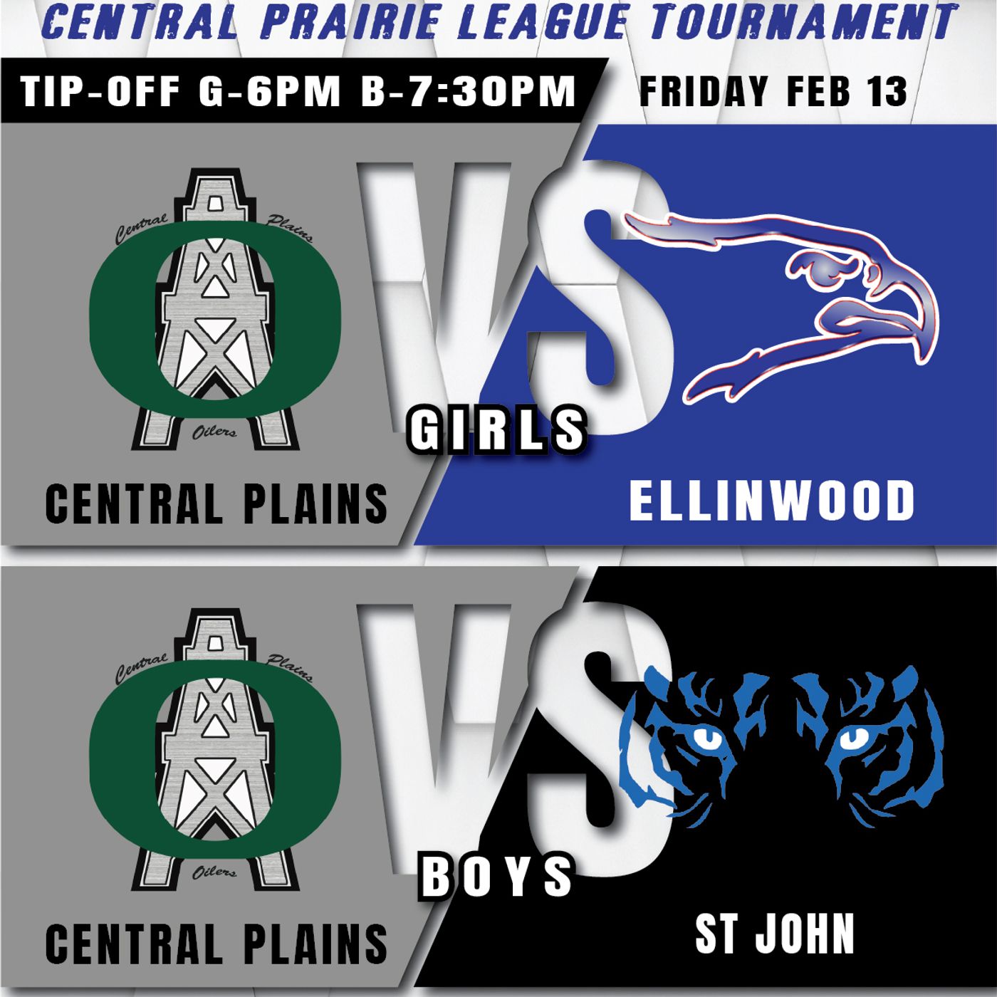 Central Plains Oilers vs St John Tigers Boys High School Basketball CPL Tournament Championship-February 13, 2026) episode artwork