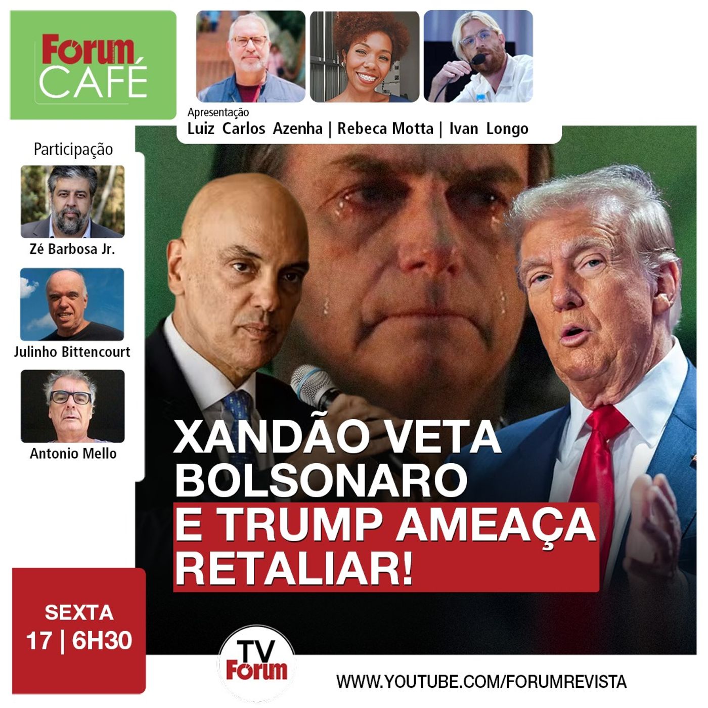 Bolsonaro não terá passaporte de volta e aliados de Trump falam em punir o Brasil | Café | 17.01.25