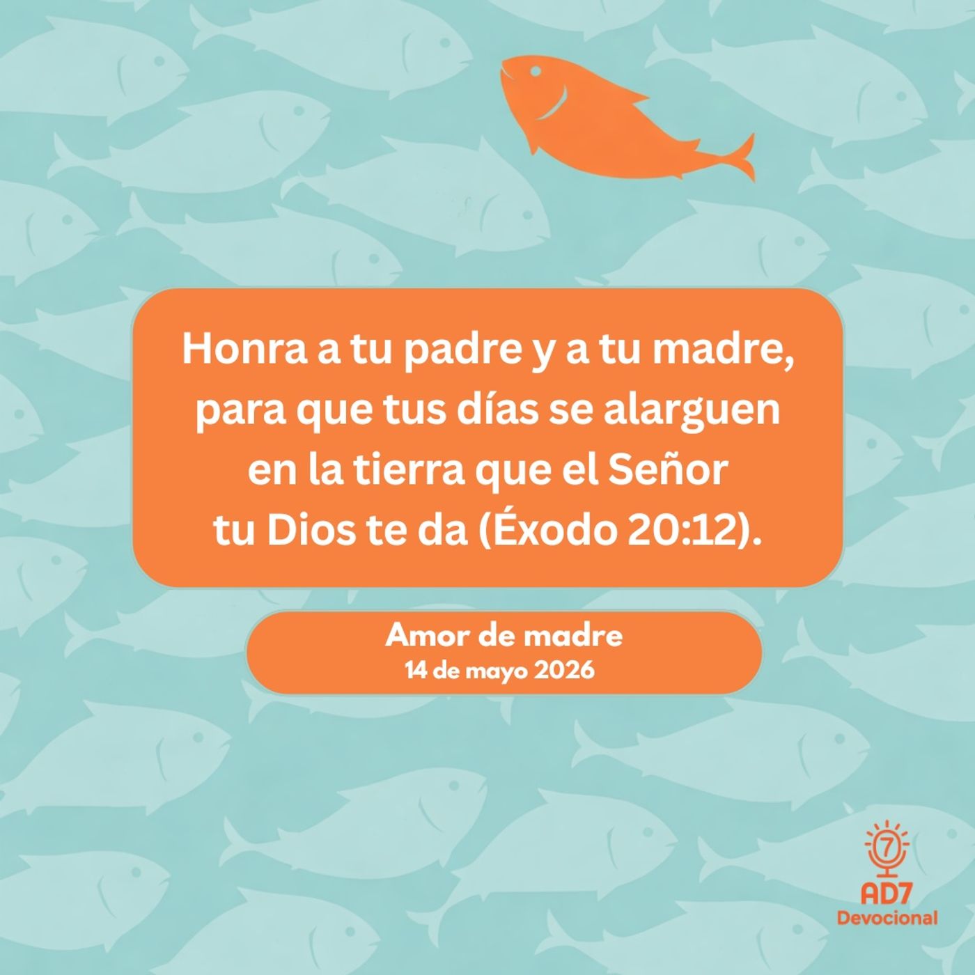 Amor de madre ~ Devocional de Jóvenes ~ 14 de mayo 2026 — AD7 Devocional - Diferente / Inverso cover