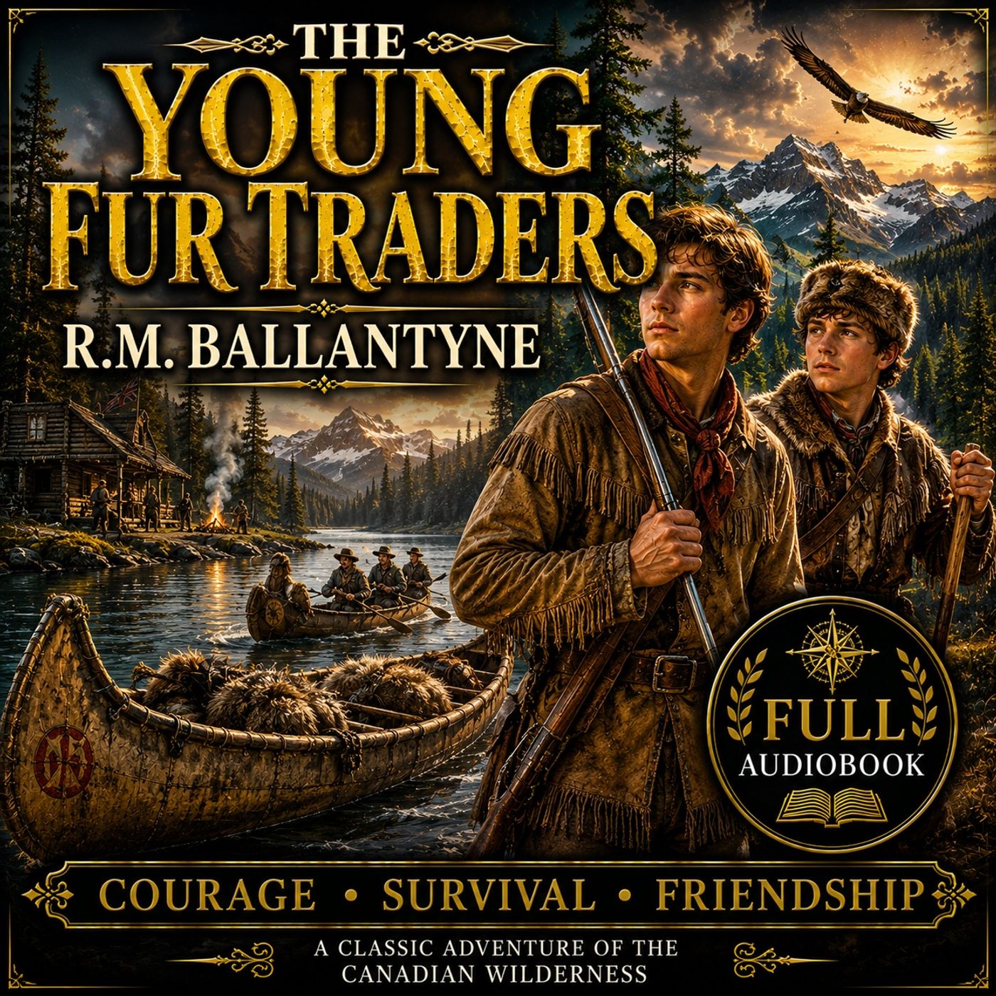 The Young Fur Traders by R.M. Ballantyne | Full Audiobook 📖 A Wilderness Adventure of Courage, Survival & Friendship Part 1