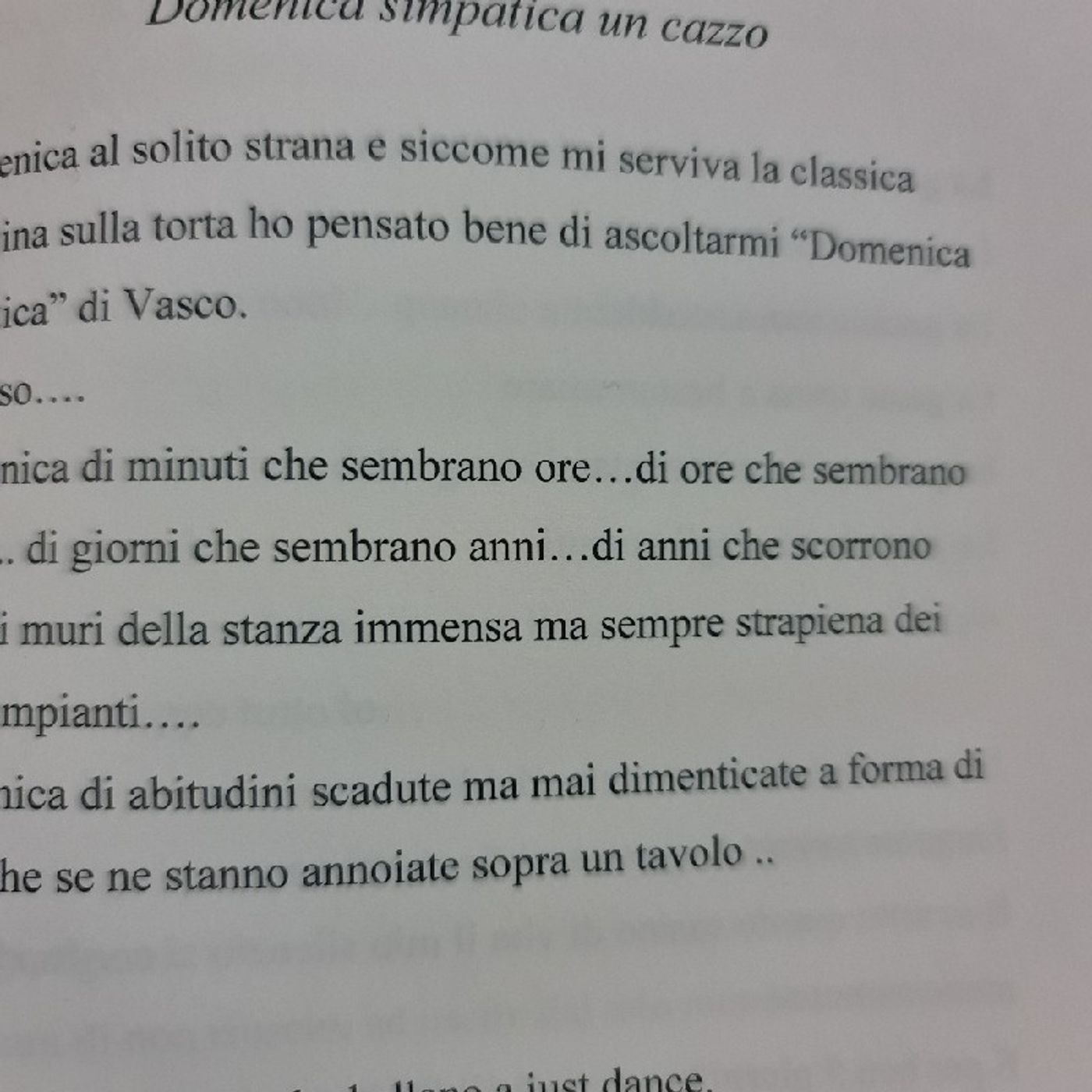 Cronache di un\'assenza