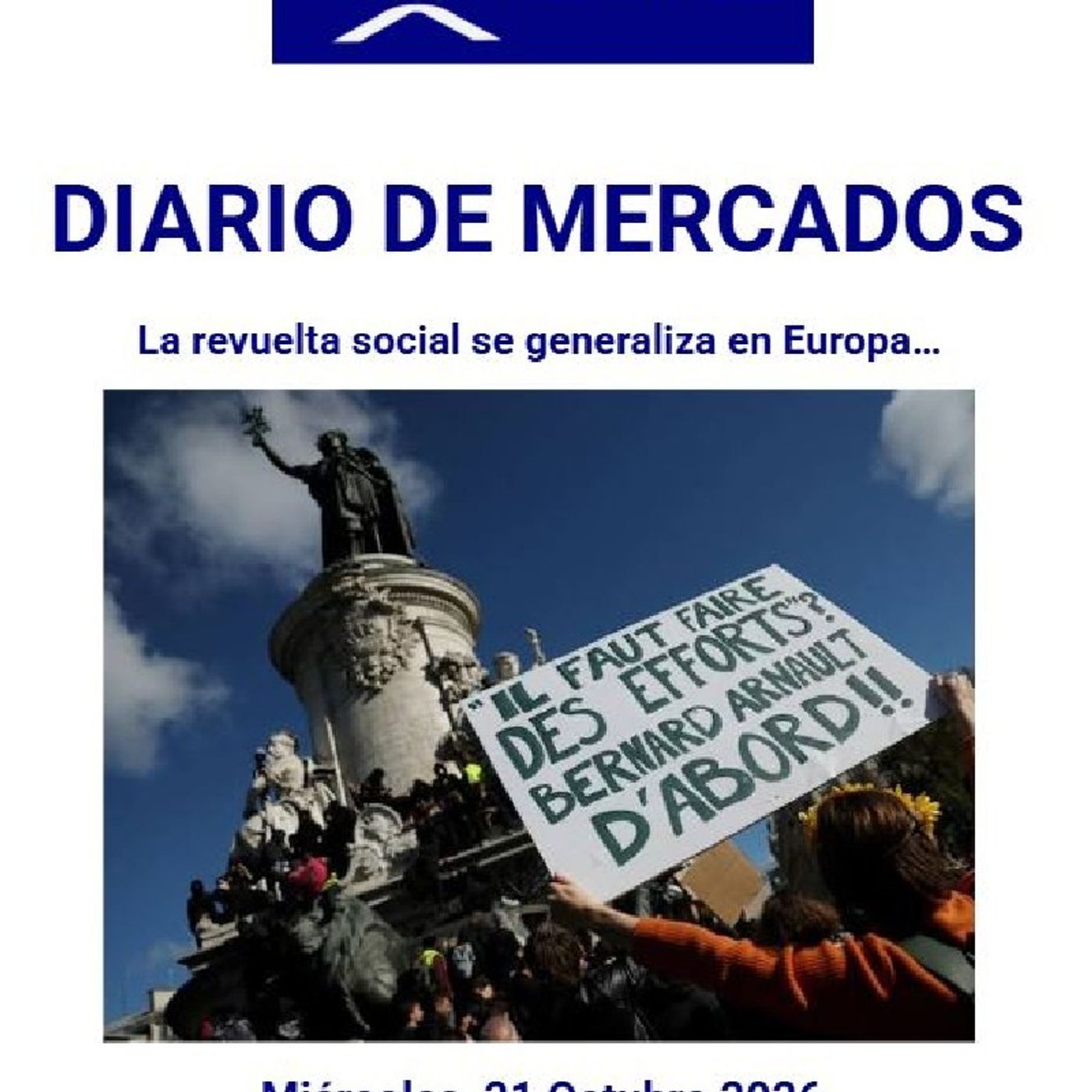 PODCAST en abierto DIARIO DE MERCADOS Miércoles 21 Octubre 2026