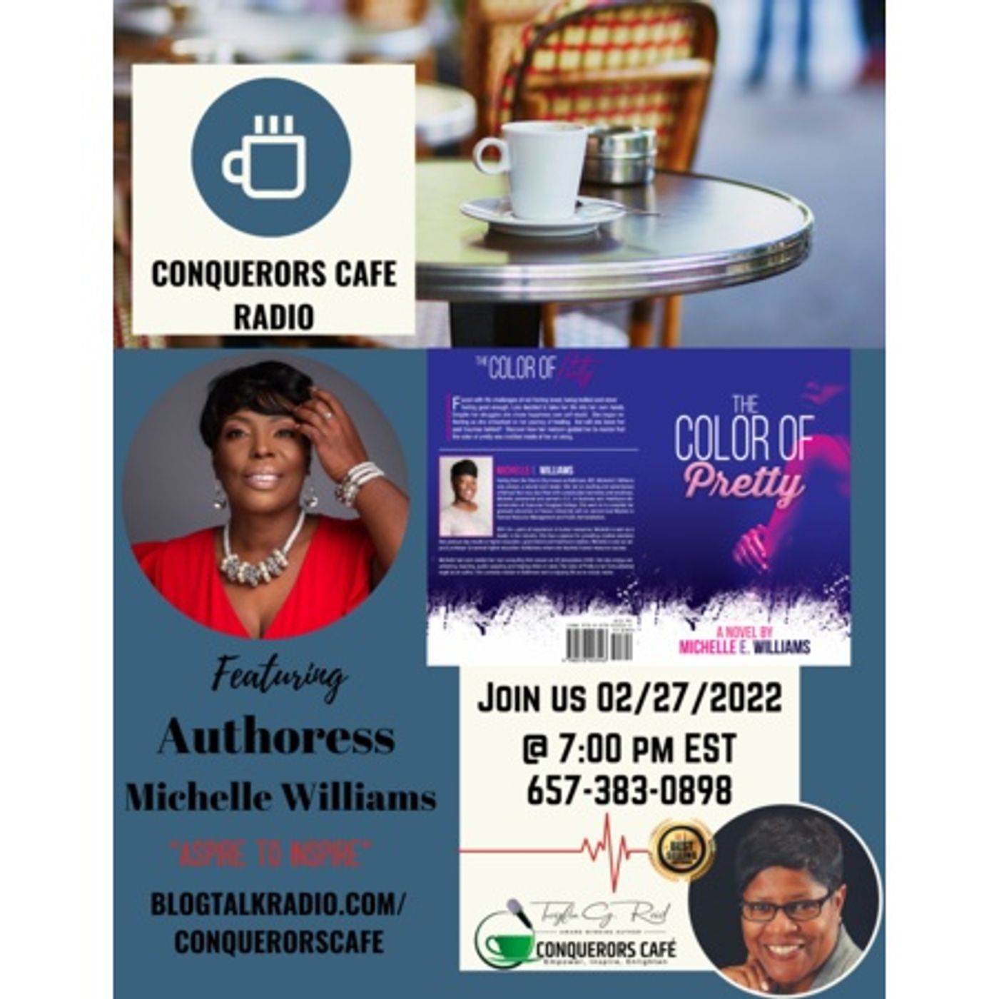 Conquerors Cafe Author Spotlight Featuring Authoress Michelle Williams thumbnail