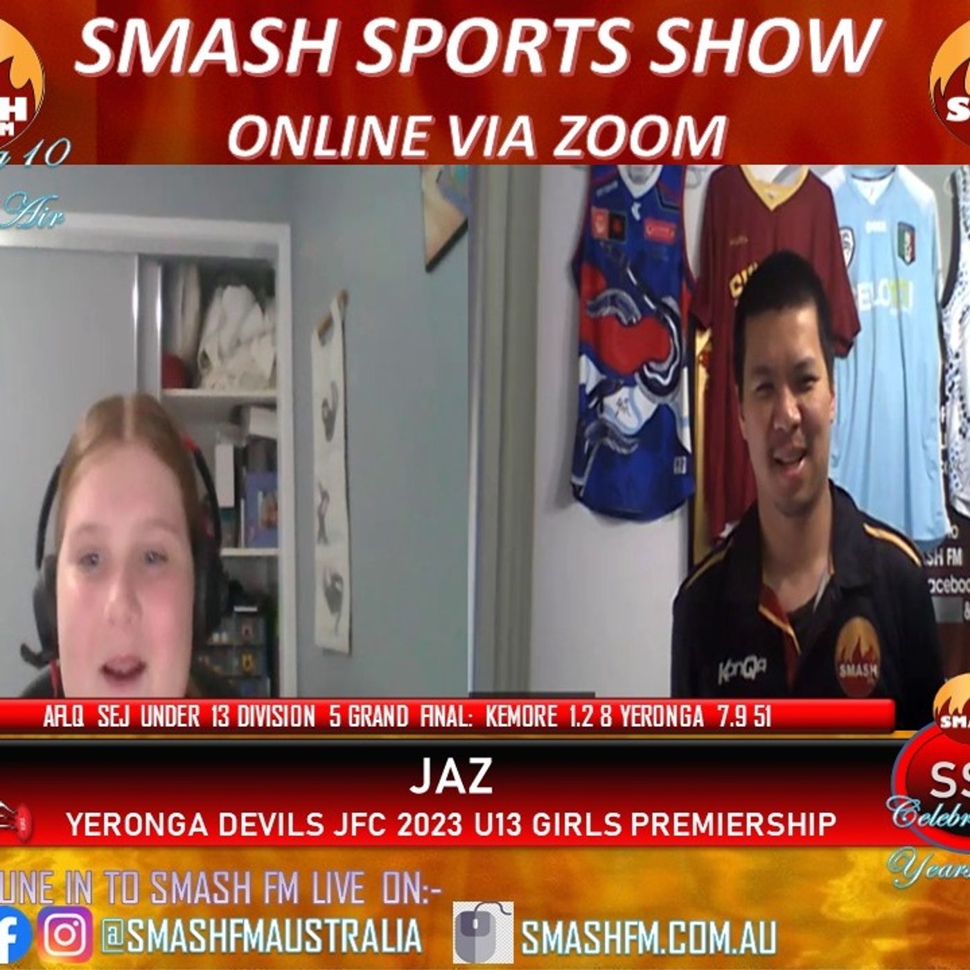 SSS10THYR: Yeronga Devils JFC U13 Girls 2023 Premiership Vice Captain Interviews 060124