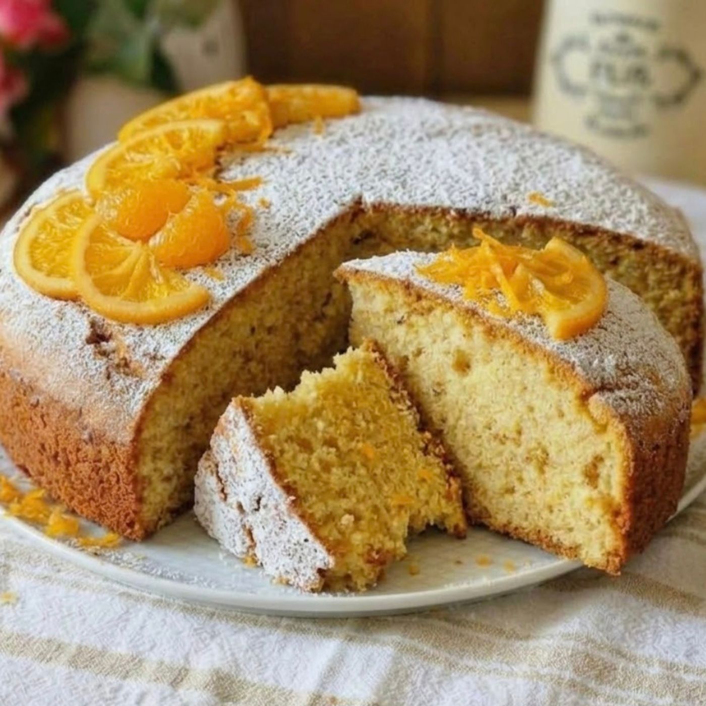 Torta soffice all’arancia: dolce ricetta con succo fresco d’arancia
