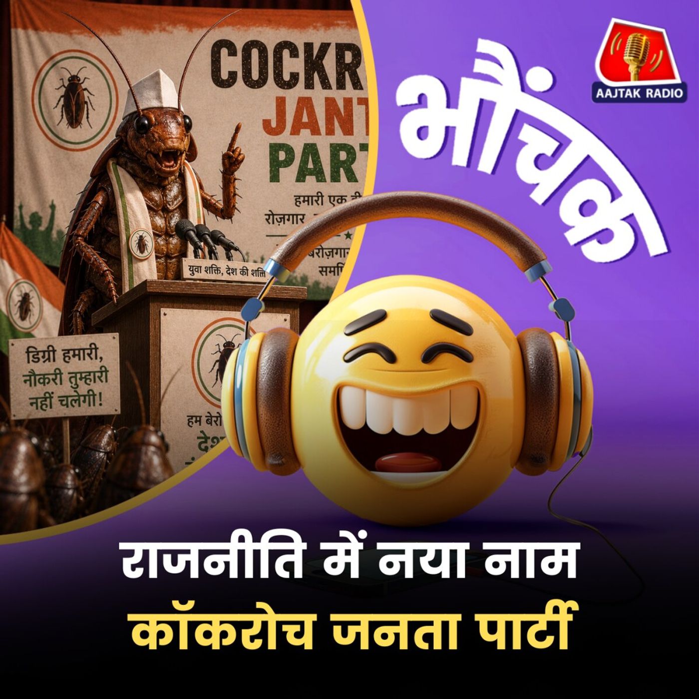 दो दिनों में साढ़े पांच मिलियन युवा कॉकरोच पार्टी से जुड़े | भौंचक