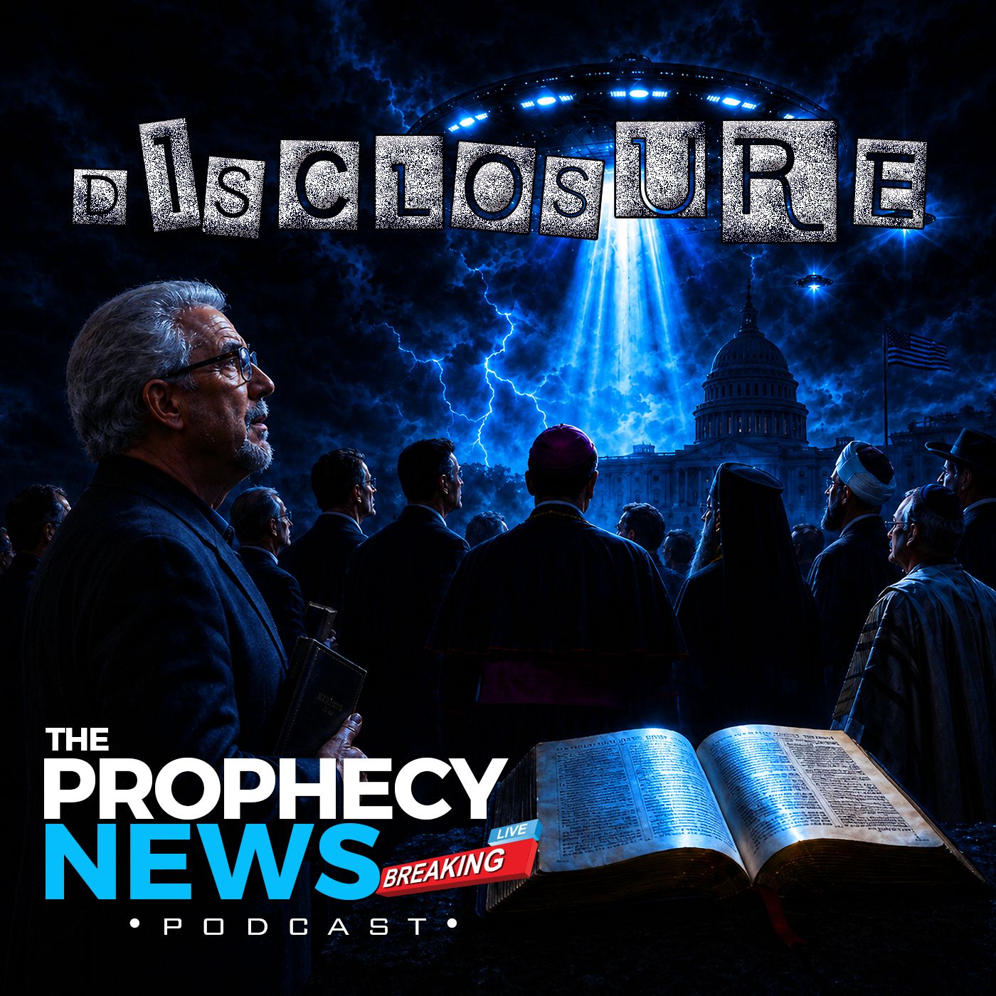 THE PROPHECY NEWS PODCAST: Christian Pastors Told In 'Secret Meeting' To Prepare For Alien Arrival — NTEB BIBLE RADIO: Rightly Dividing cover