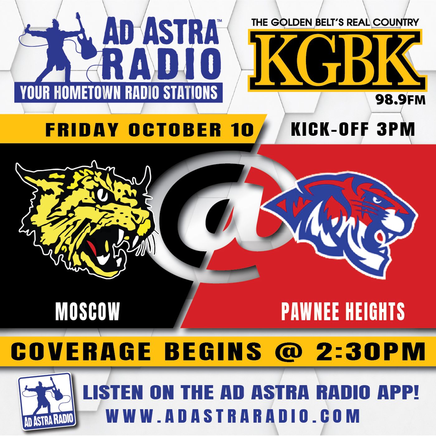Pawnee Heights Tigers hosts Moscow Wildcats Football (October 10, 2025) episode artwork