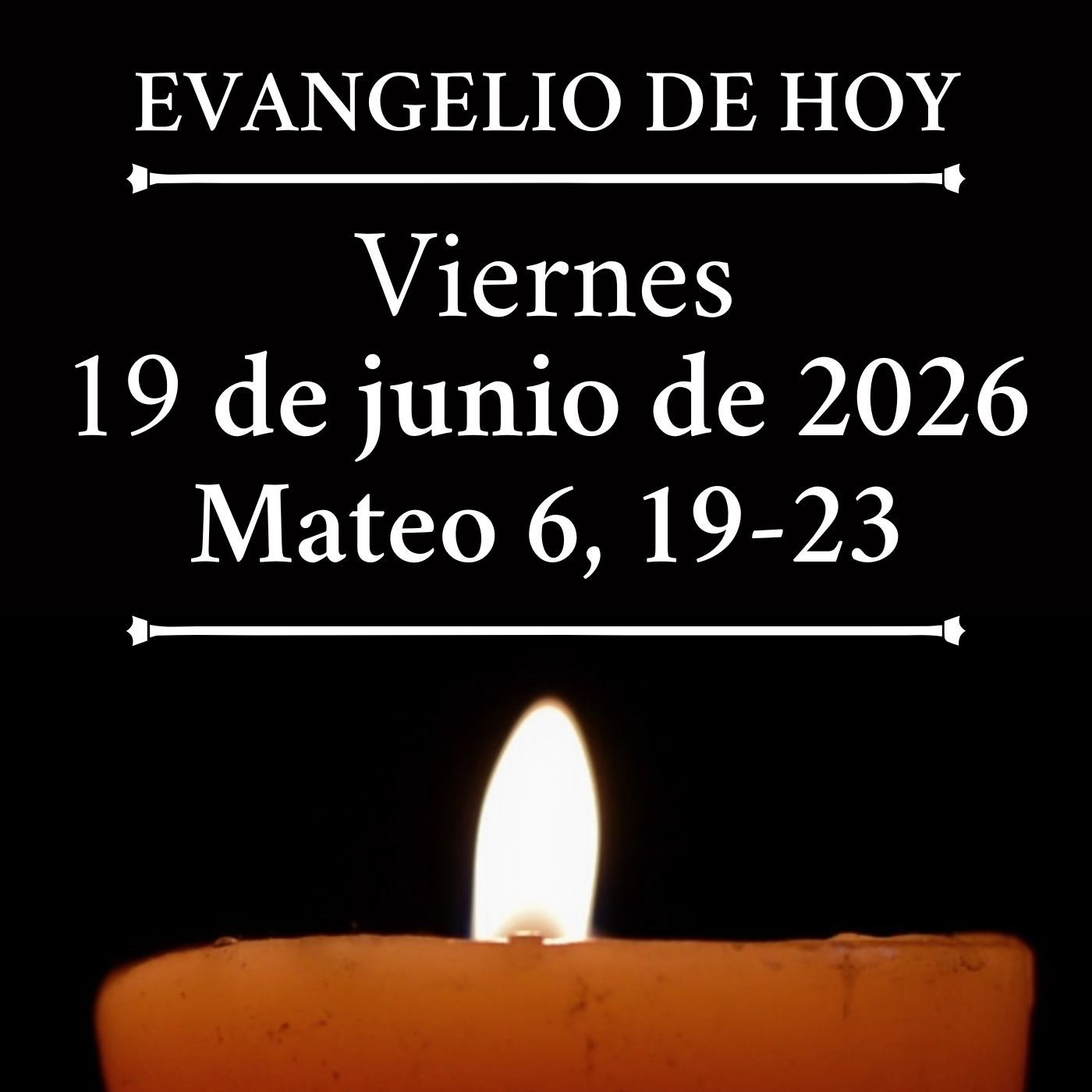 Evangelio del viernes 19 de junio de 2026 - «No atesoréis para vosotros tesoros en la tierra» episode artwork