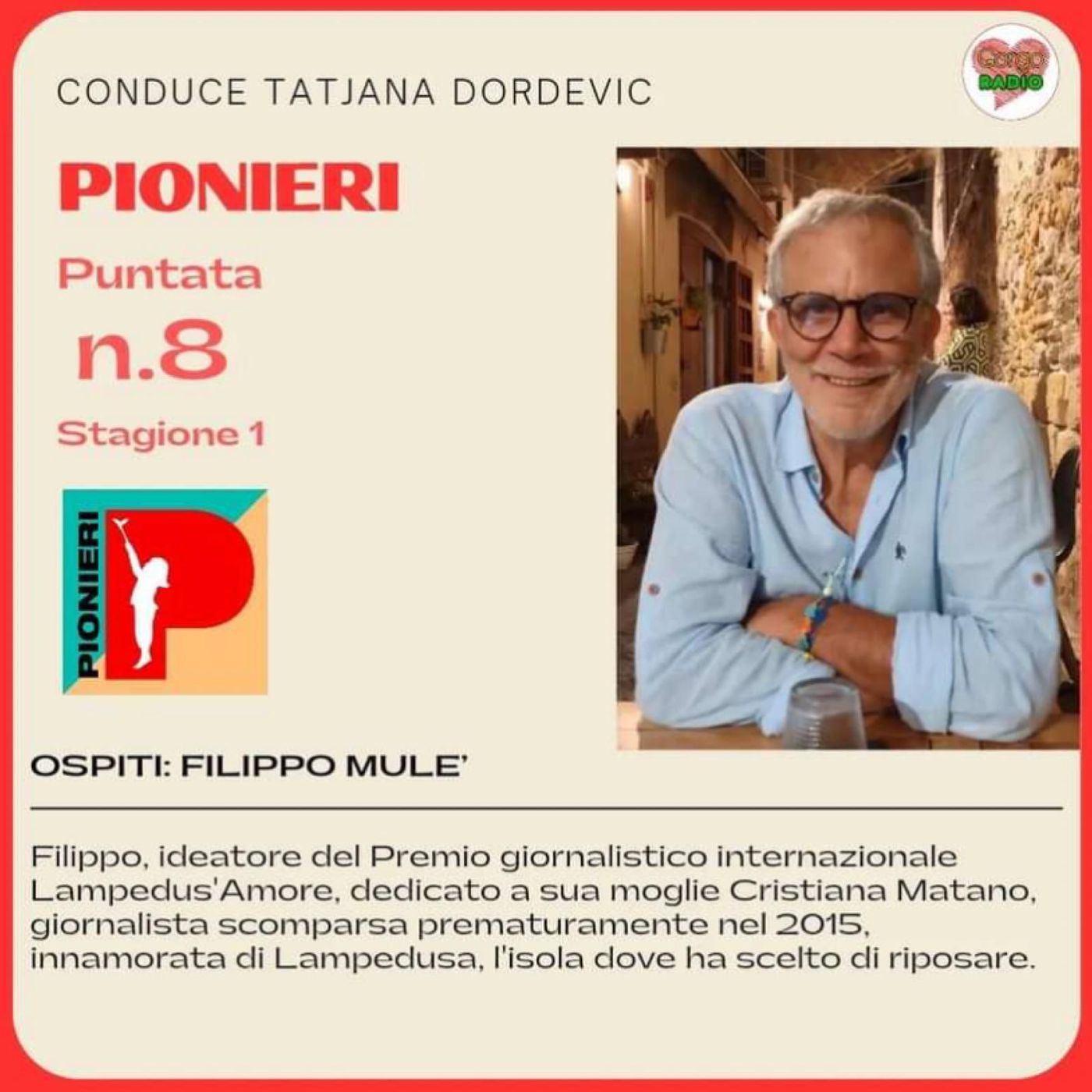 Intervista a Filippo Mulè, ideatore del Premio giornalistico Lampedus'Amore episode artwork