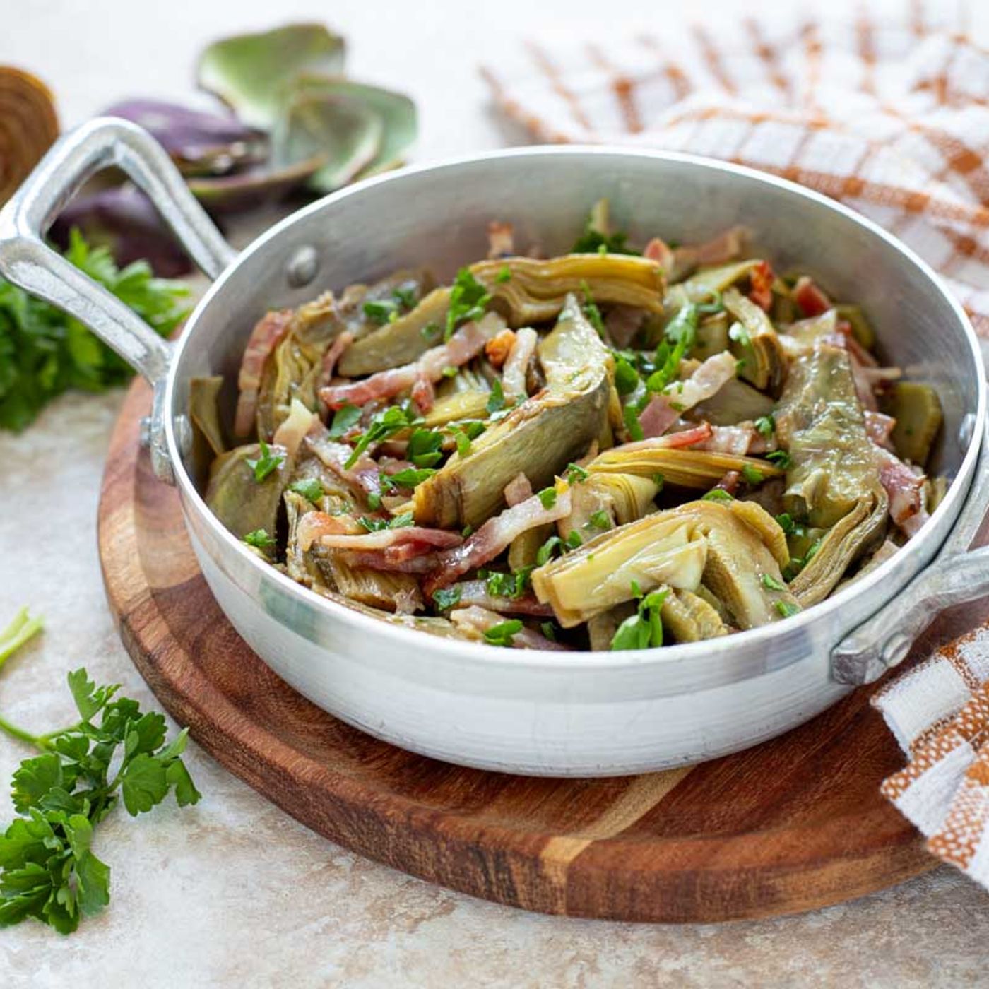 Carciofi con speck in padella episode artwork