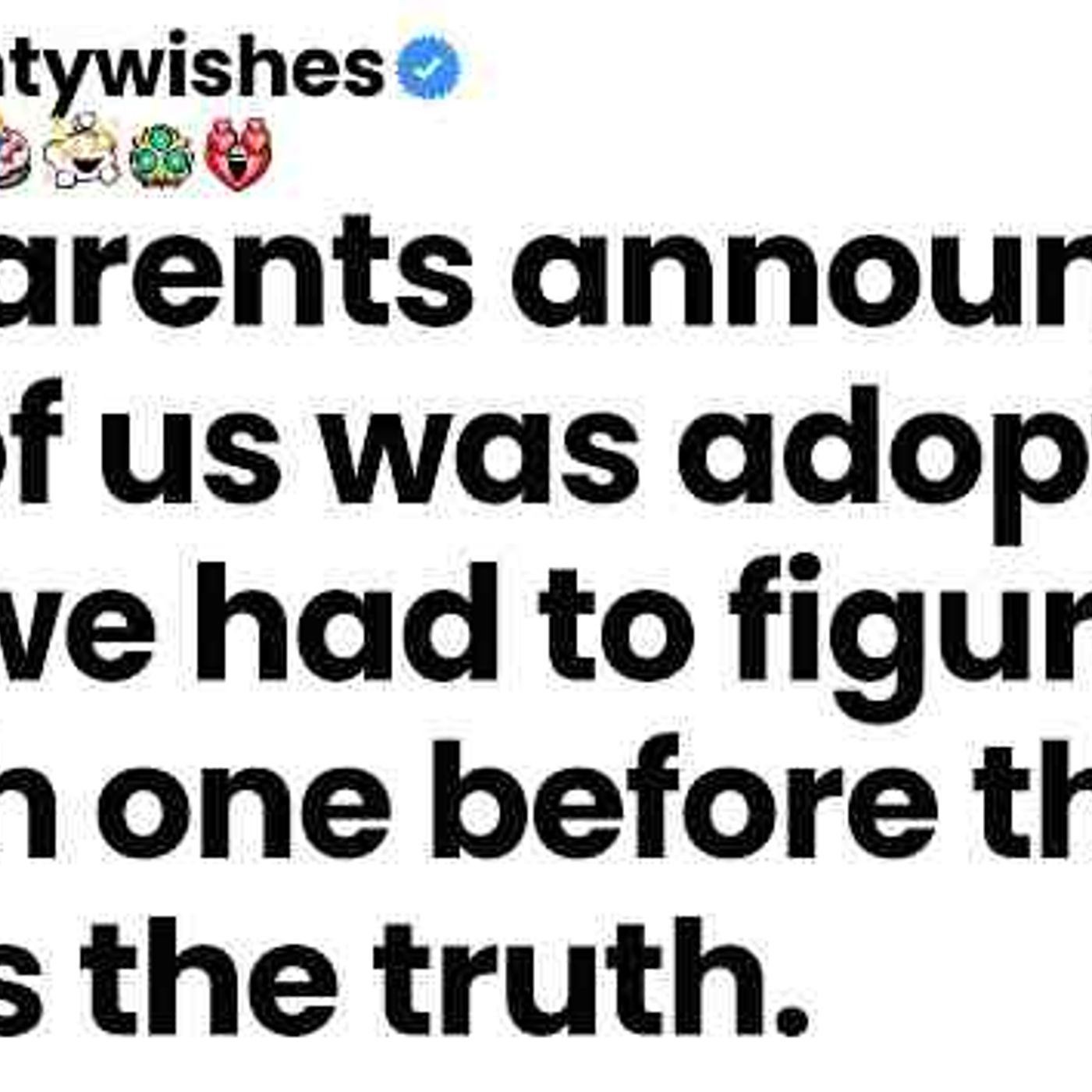 My parents revealed one of us was adopted and made us guess who before sharing the truth episode artwork