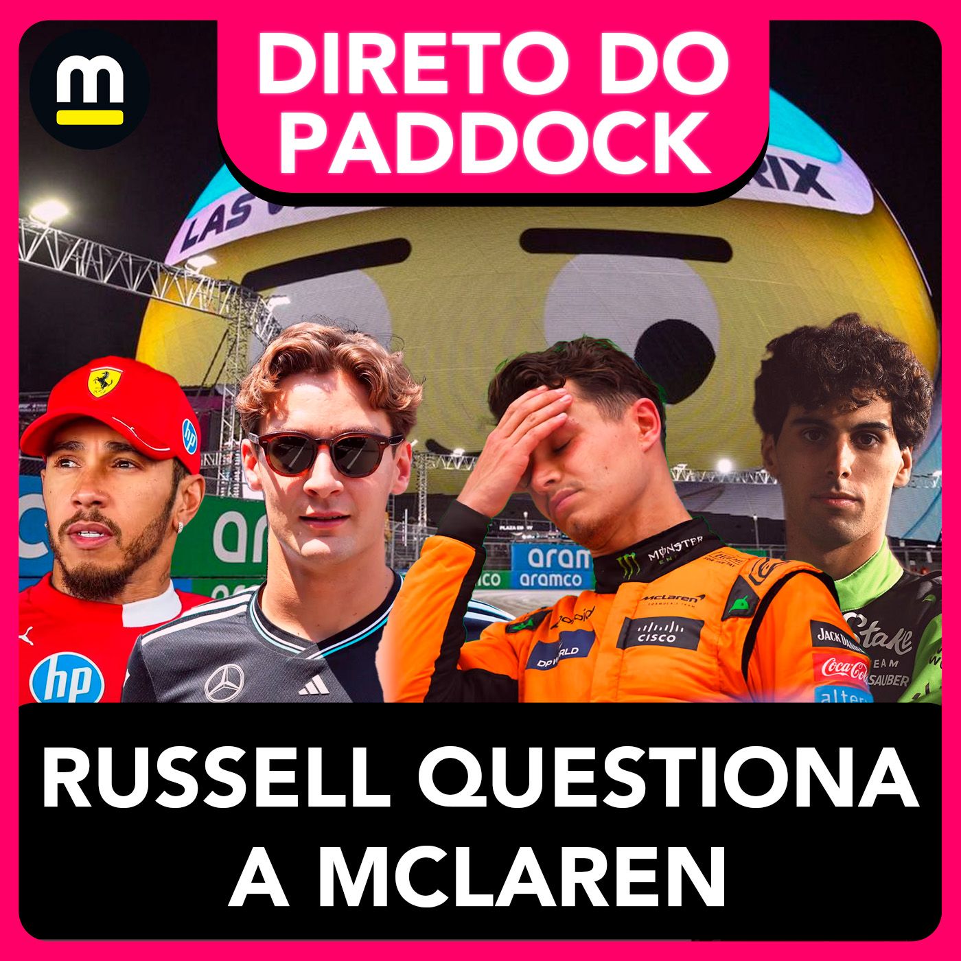 HAMILTON RETRUCA CHEFÃO DA FERRARI! Leclerc acalma, mas SONDA ASTON. BORTOLETO, Stroll, RUSSELL e + episode artwork